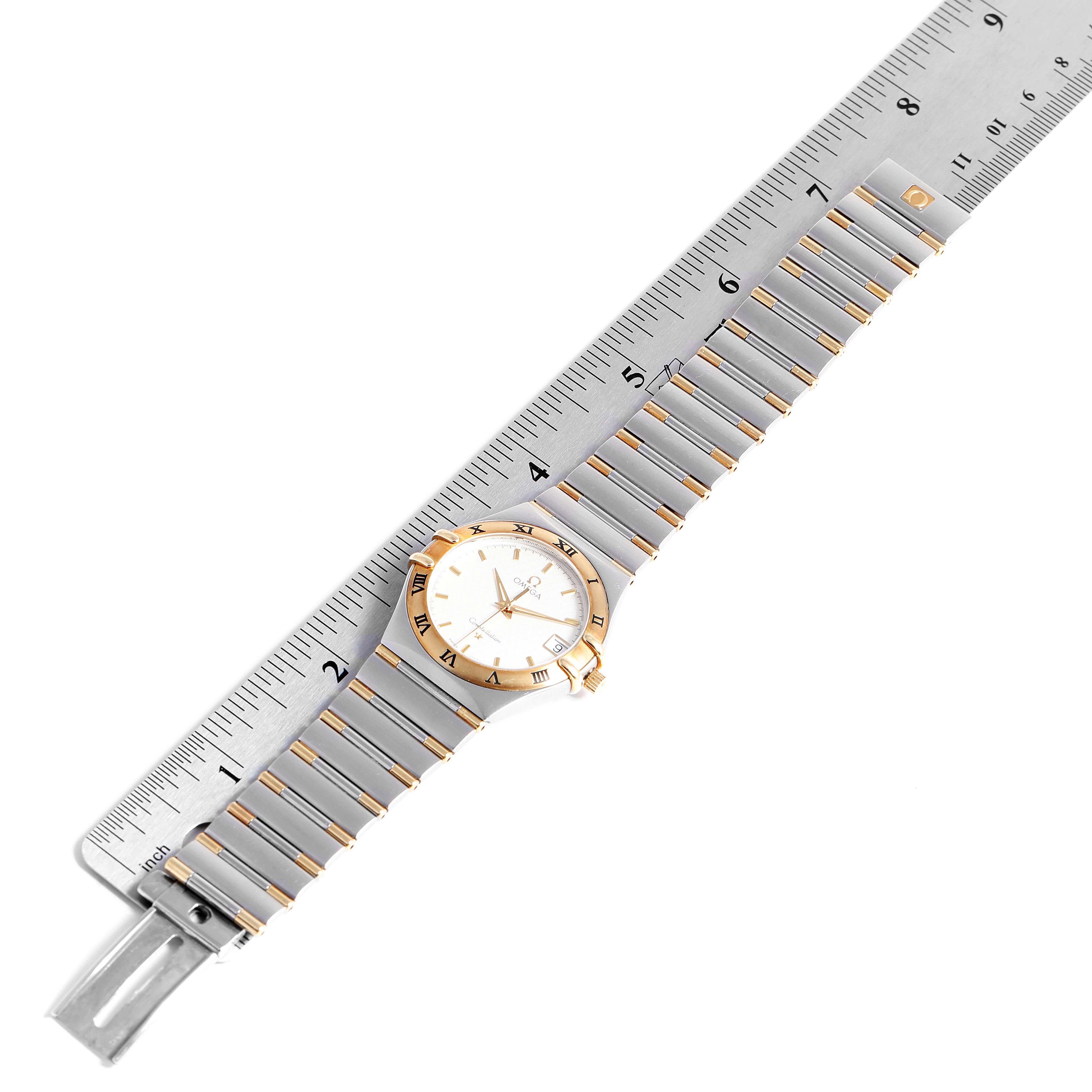 Omega Constellation Steel 18 Karat Yellow Gold Men's Watch 1312.30.00 Card 4