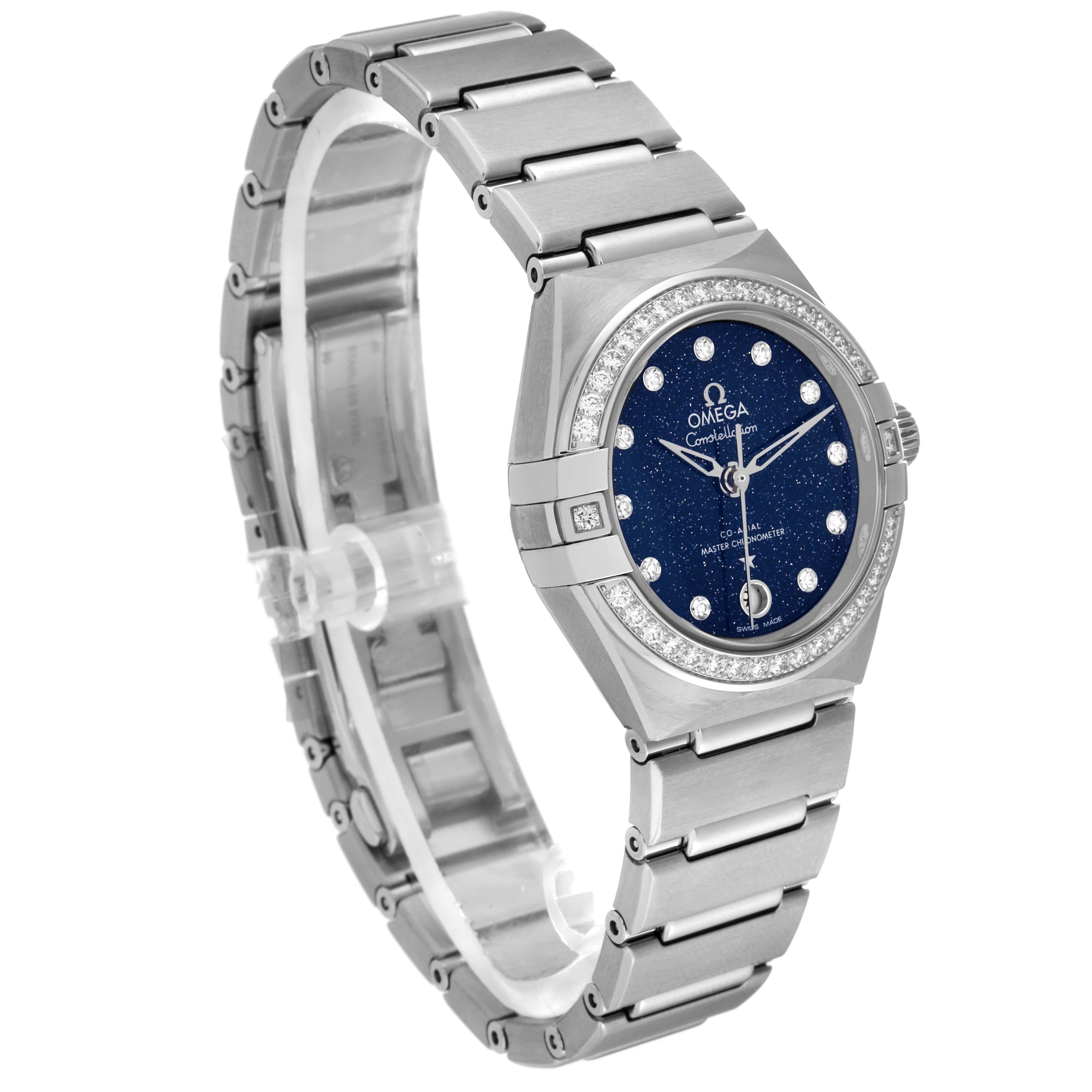 Omega Constellation Steel Diamond Ladies Watch 131.15.29.20.53.001 Unworn 2