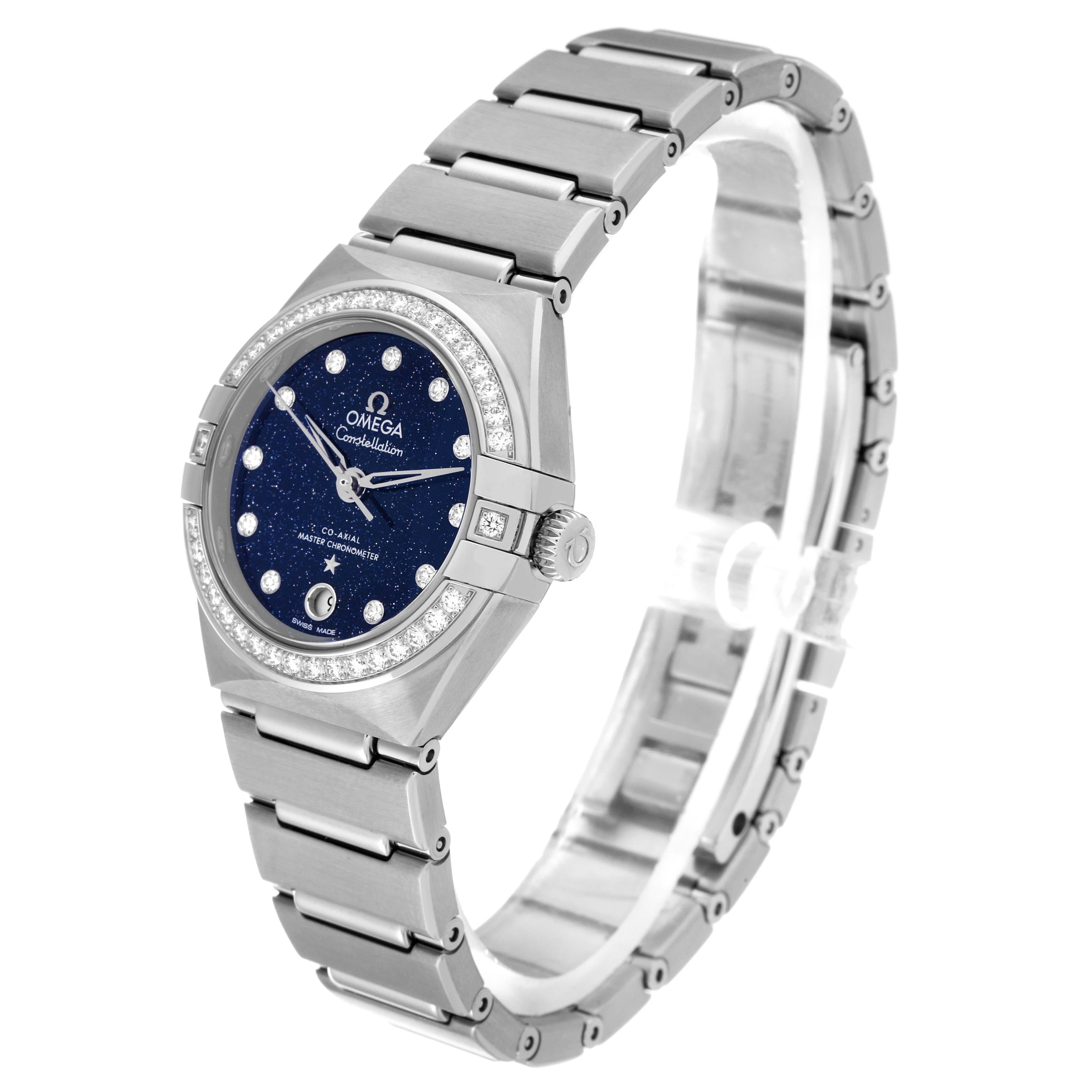 Omega Constellation Steel Diamond Ladies Watch 131.15.29.20.53.001 Unworn 4