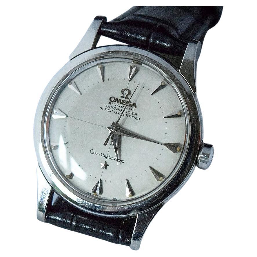 Omega Constellation Stahl Schraubverschluss Gehäuse Original Zifferblatt im Angebot
