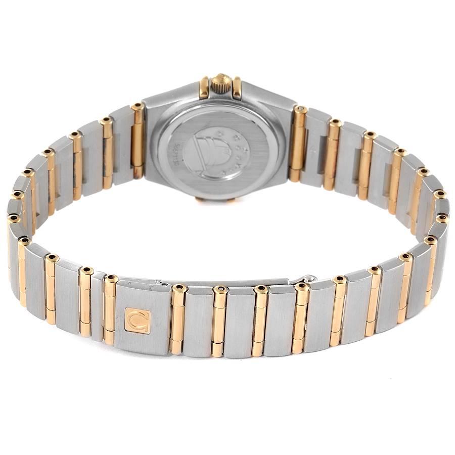 Omega Constellation Steel Yellow Gold MOP Diamond Ladies Watch 1267.70.00 For Sale 3