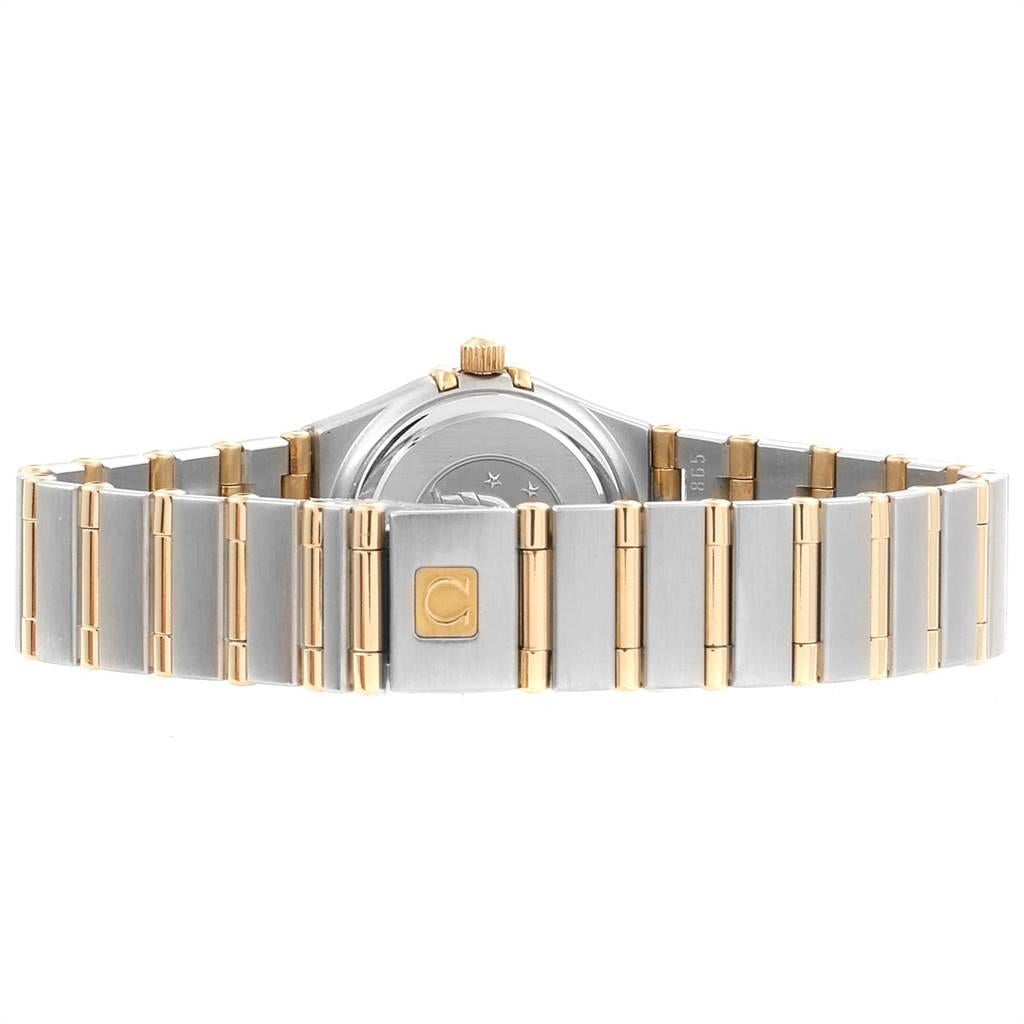 Omega Constellation Steel Yellow Gold MOP Diamond Ladies Watch 1267.75.00 For Sale 2