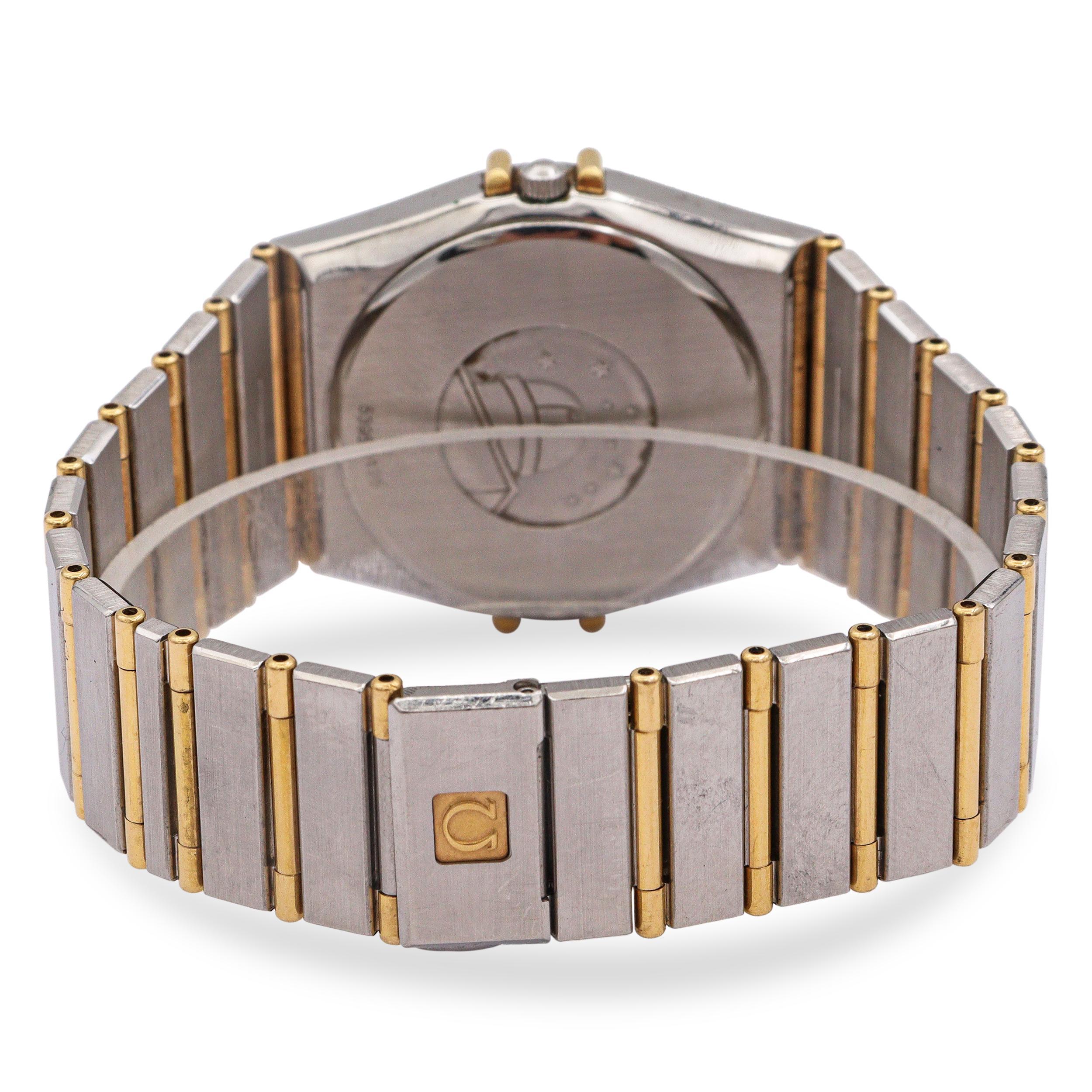 Omega Constellation Two Tone Day Date Quartz Men's Watch in vendita 1