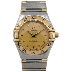 Vintage Omega Constellation Two-Tone Gold Dial Watch