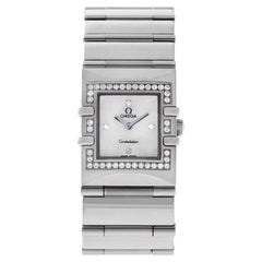 Omega Constellation Watch, Stainless Steel, Mother of Pearl Diamond Dial