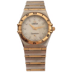 Omega Constellation Yellow Gold and Steel Diamond Women’s Watch