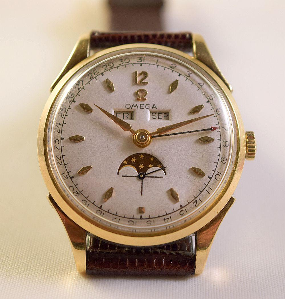 Omega Cosmic Triple Date Moon Phase Ref 2606-4 For Sale 3