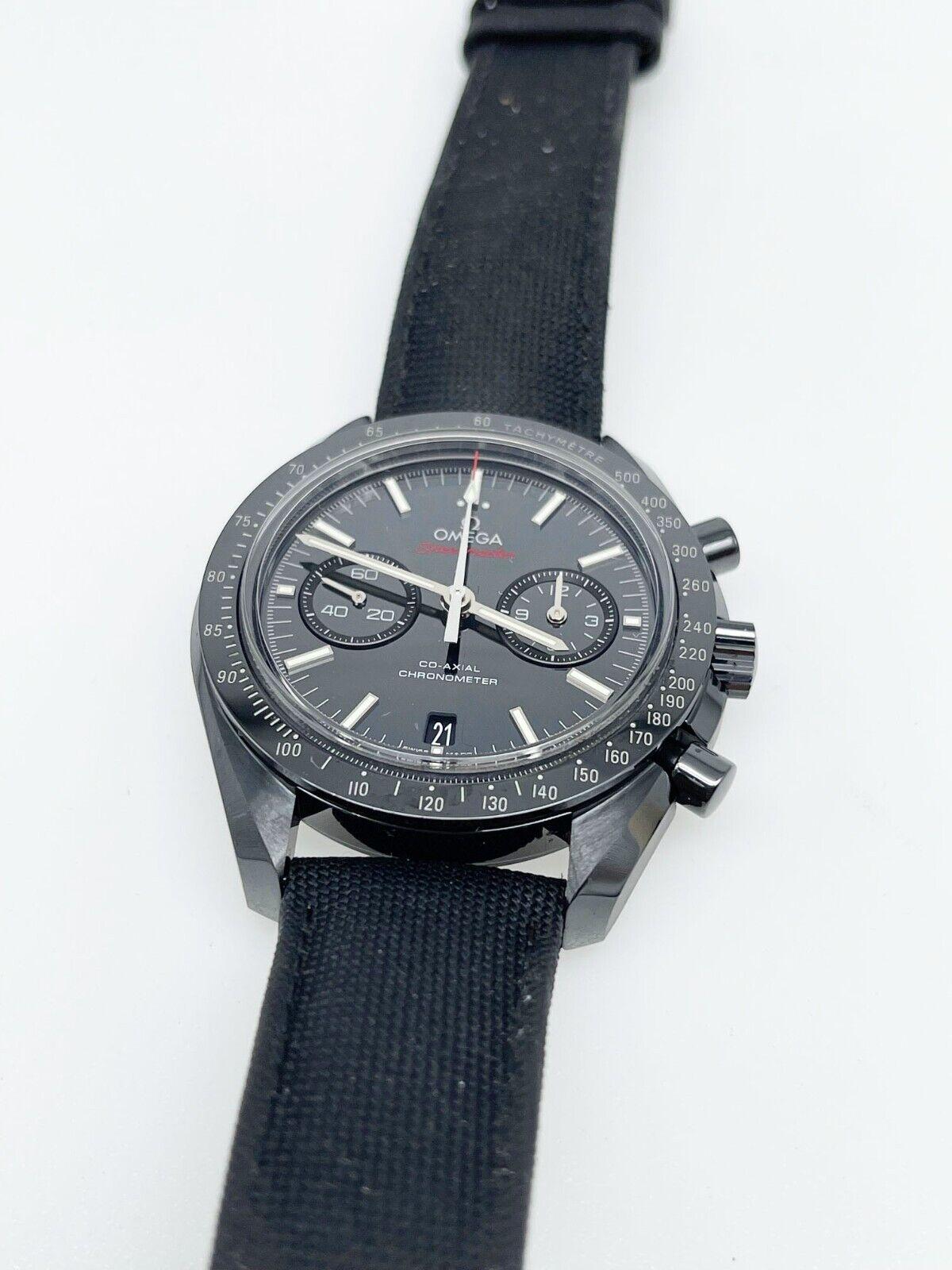 Omega Dark Side of the Moon 311.92.44.51.01.003 Chronometer Ceramic Box Booklet For Sale 1