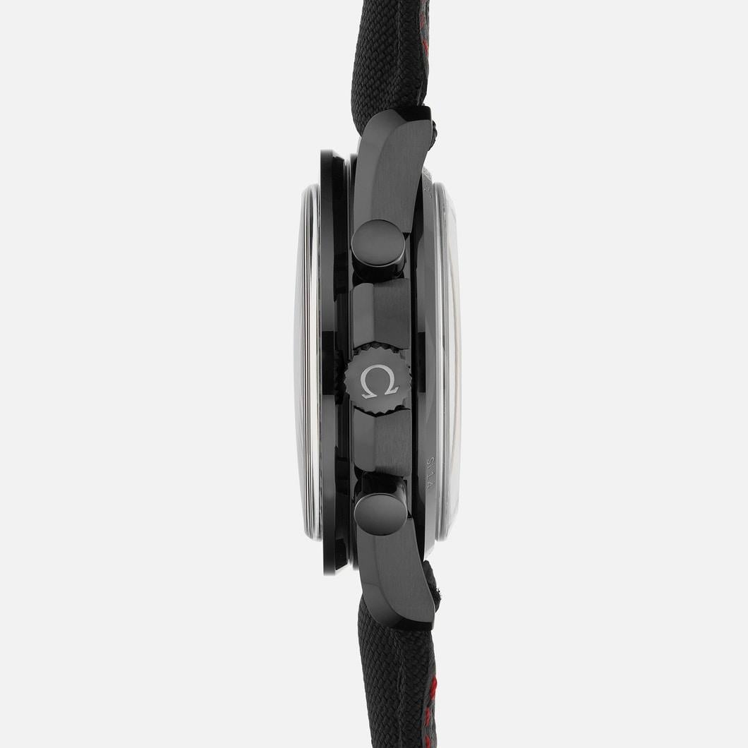 Men's Omega Dark Side of the Moon Speedmaster Wristwatch For Sale