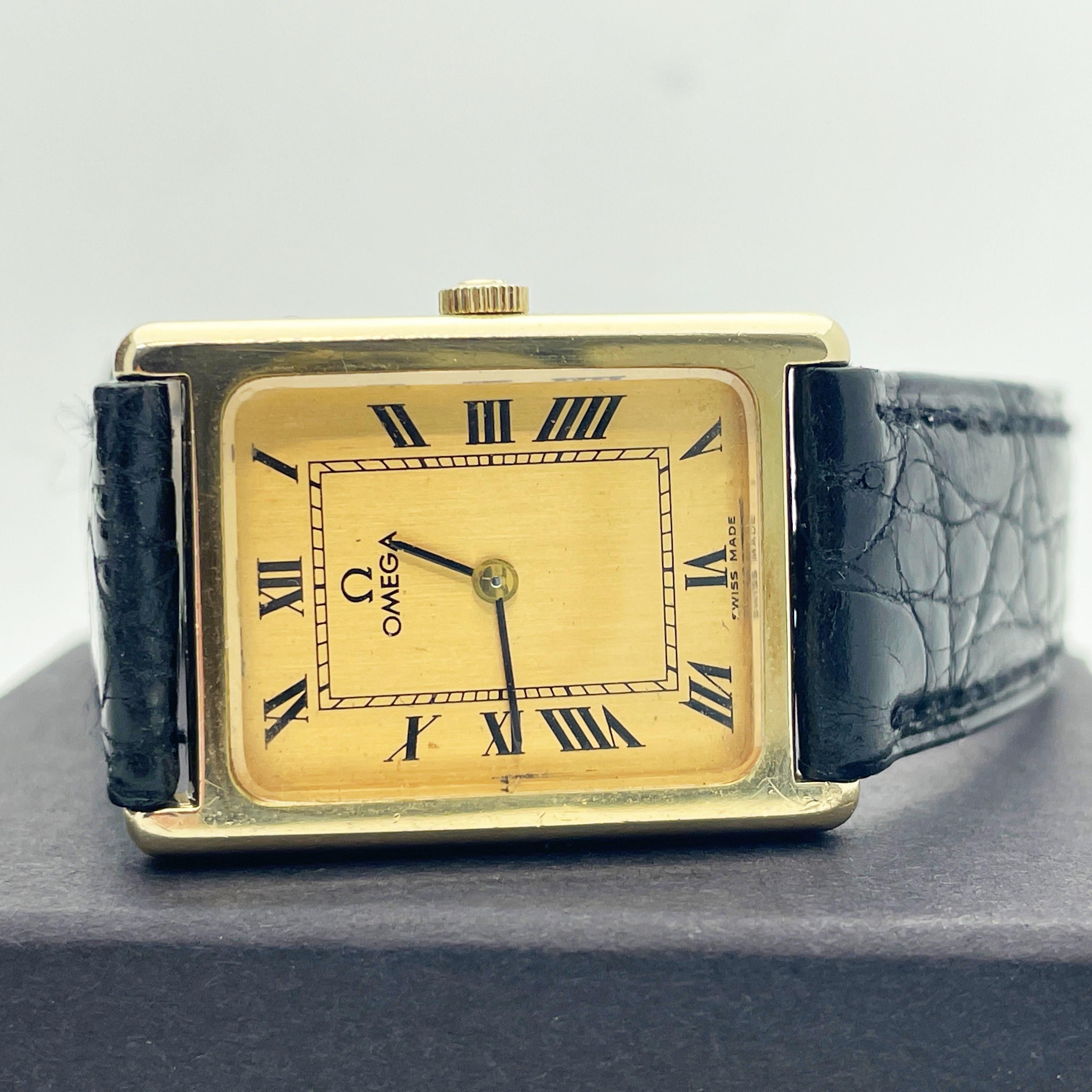 omega tank watch vintage