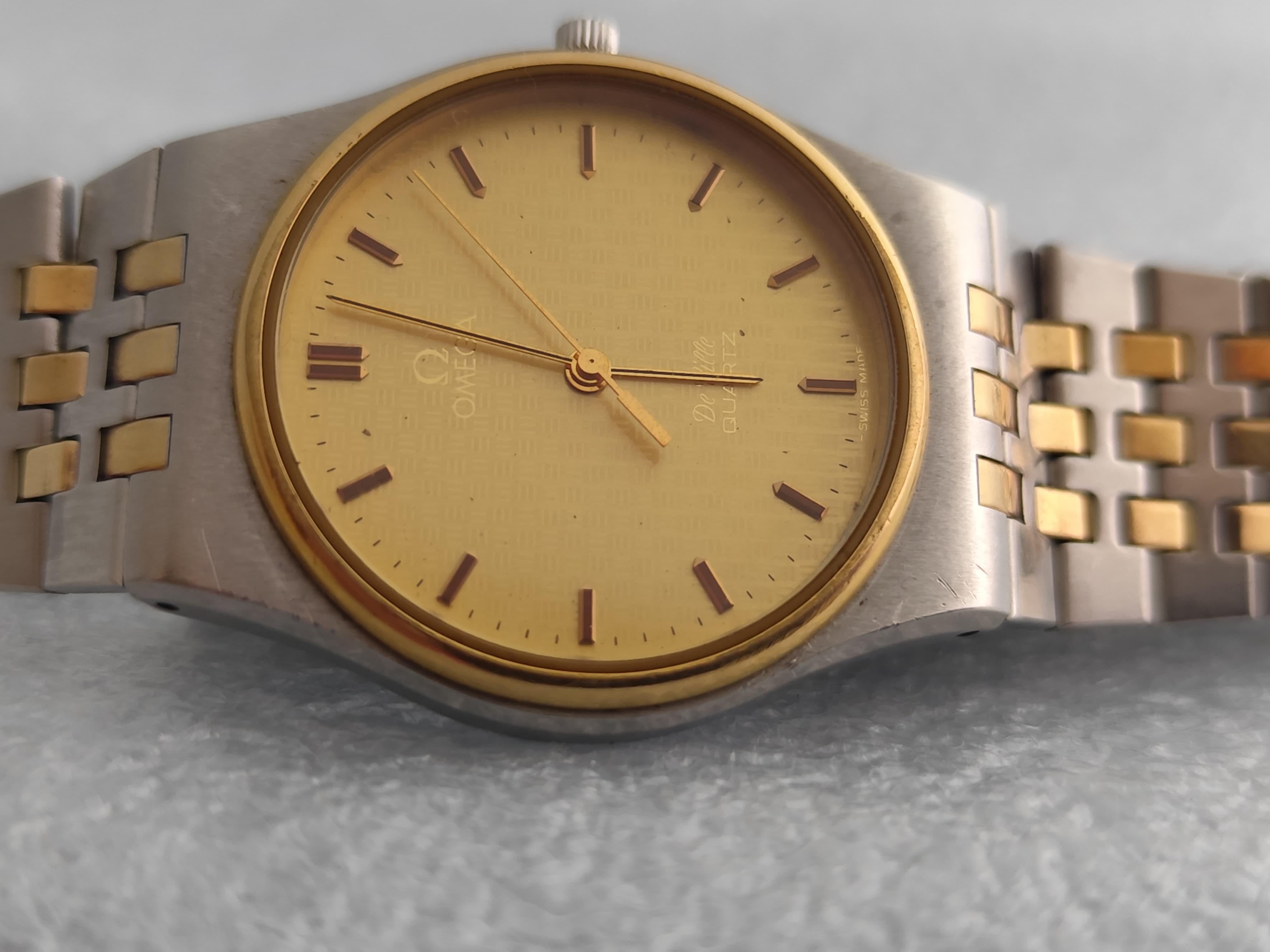 Omega De Ville cal. 1336 Rare Detailed Structured Dial Ref 1950014 Men's watch in vendita 5