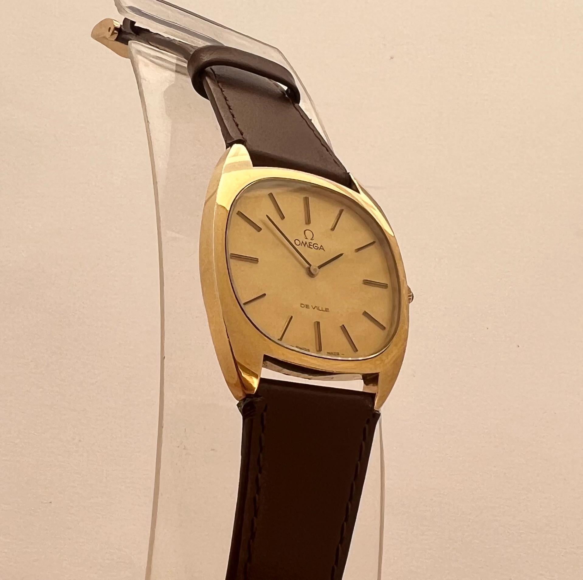 Omega De Ville Champagne Case Dress Gold-plated Watch 5