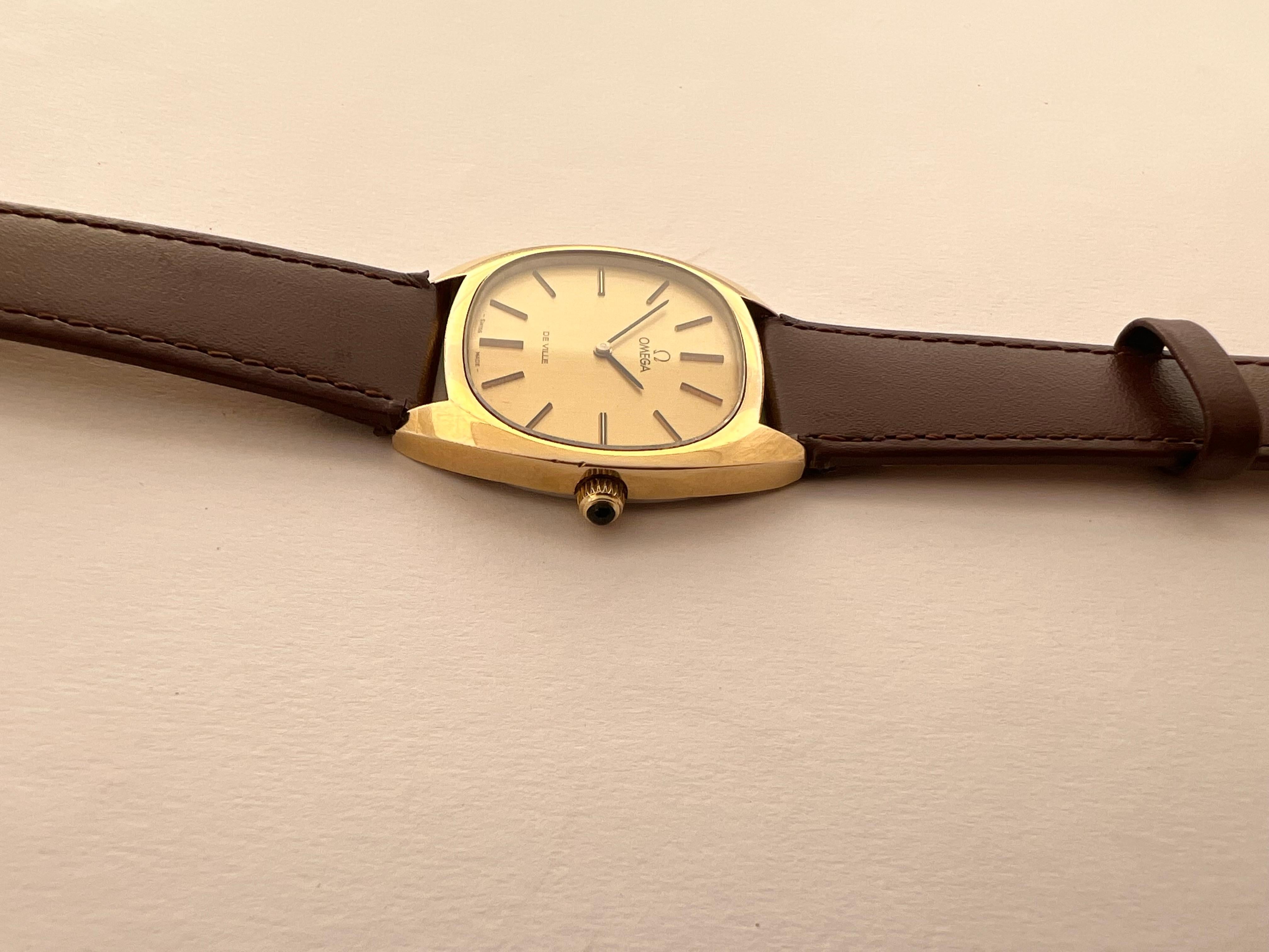 Omega De Ville Champagne Case Dress Gold-plated Watch 1
