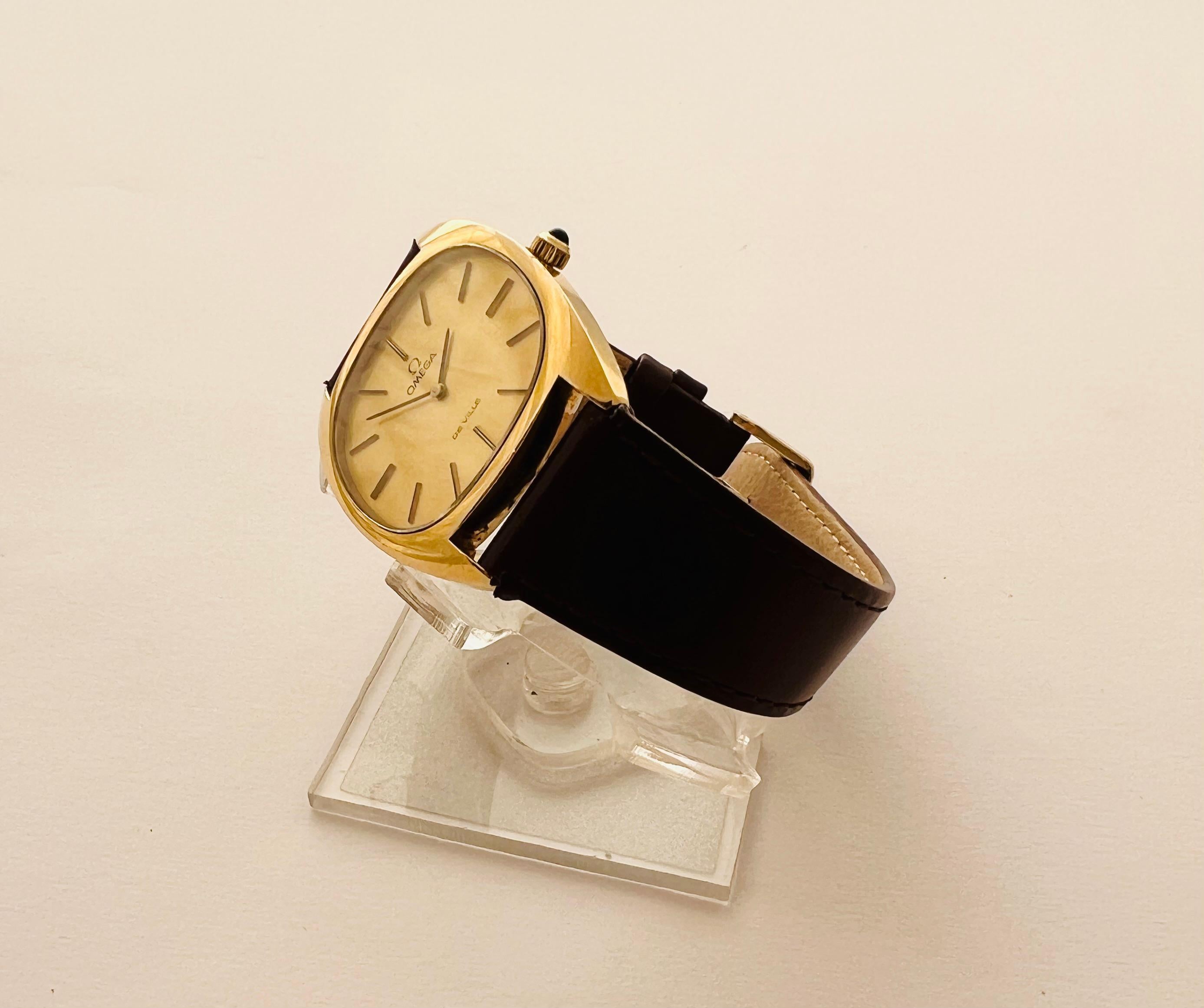 Omega De Ville Champagne Case Dress Gold-plated Watch 2