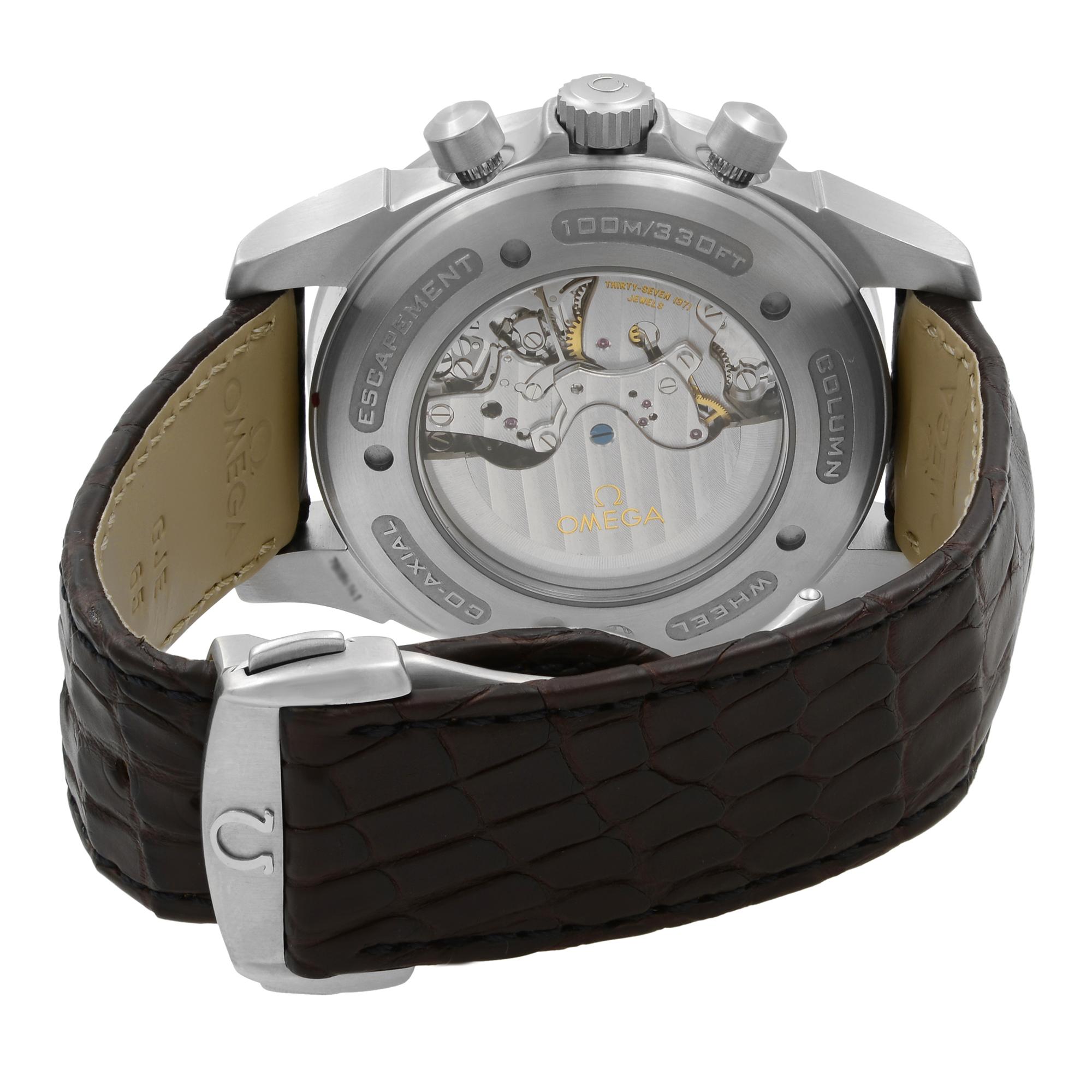 Omega De-Ville Chronoscope Stainless Brown Dial Men's Watch 422.13.44.52.13.001 2