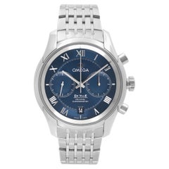 Omega De Ville Co Axial Steel Blue Dial Automatic Men Watch 431.10.42.51.03.001
