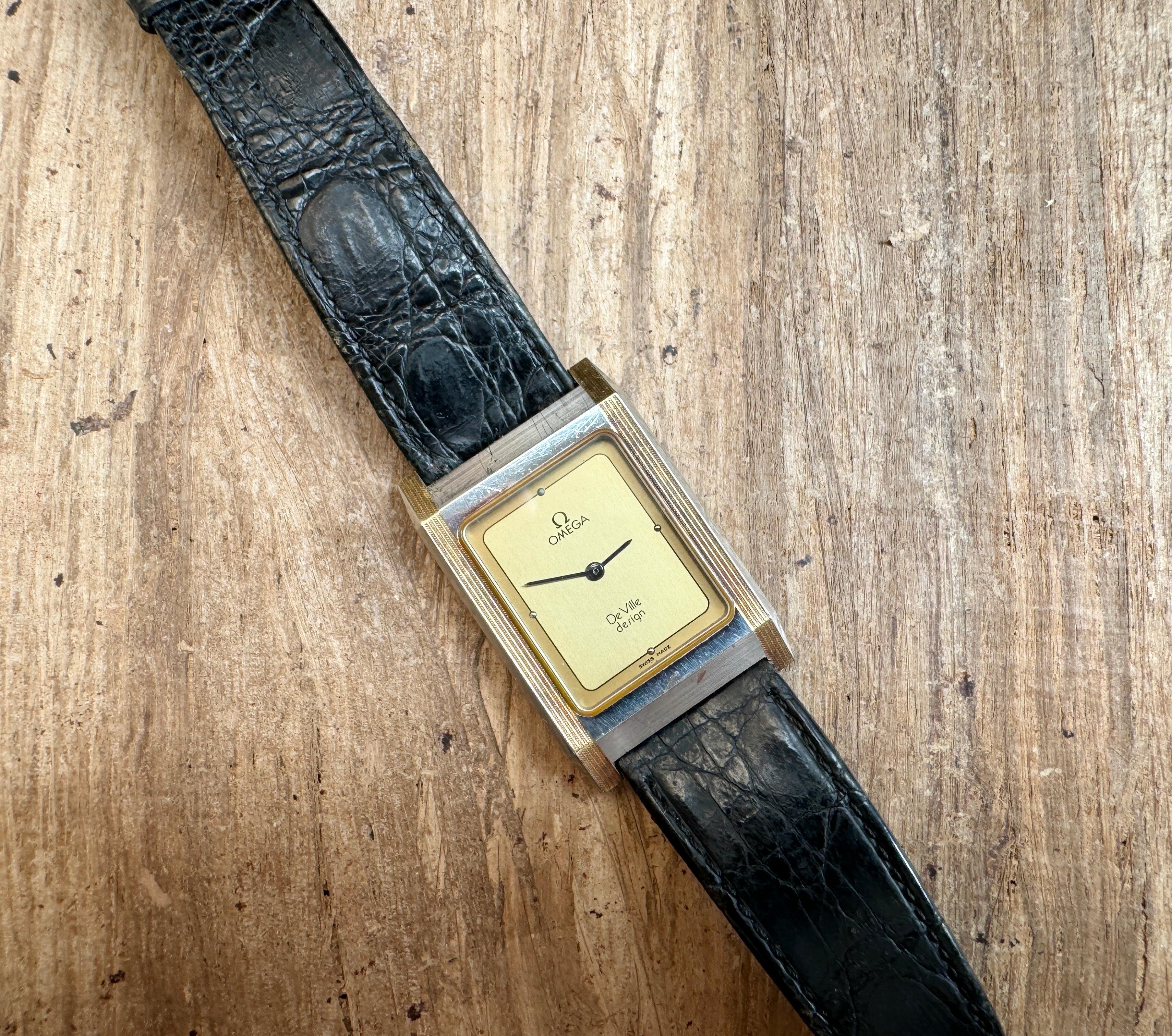 Omega De Ville Design Slim Two Tone 1387 Watch For Sale 11