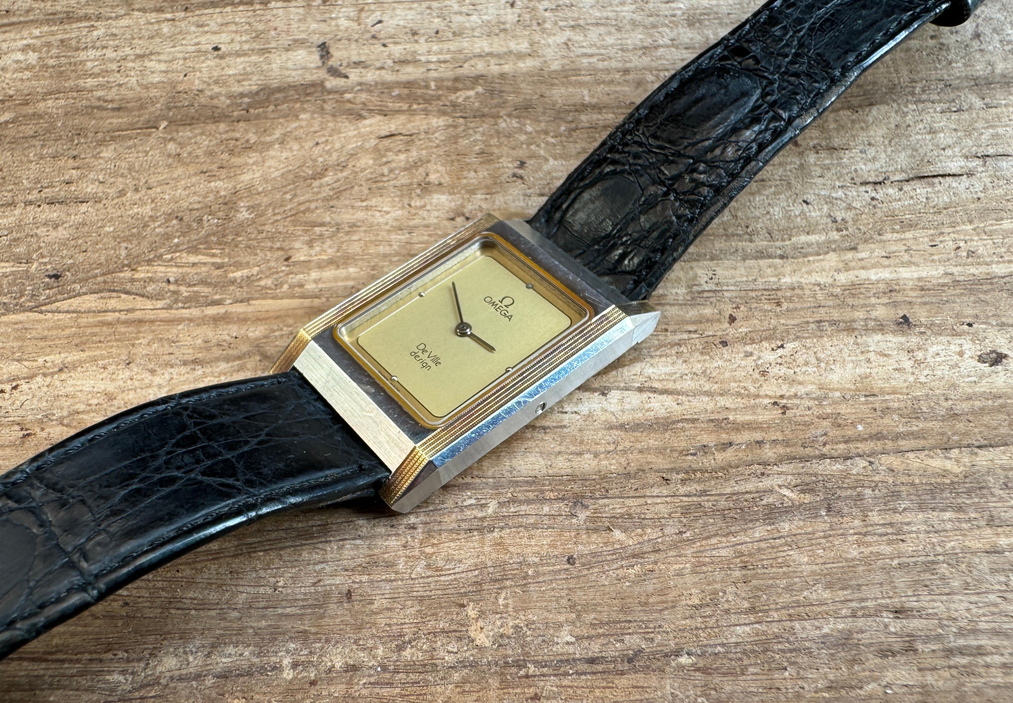 Omega De Ville Design Slim Two Tone 1387 Watch For Sale 3