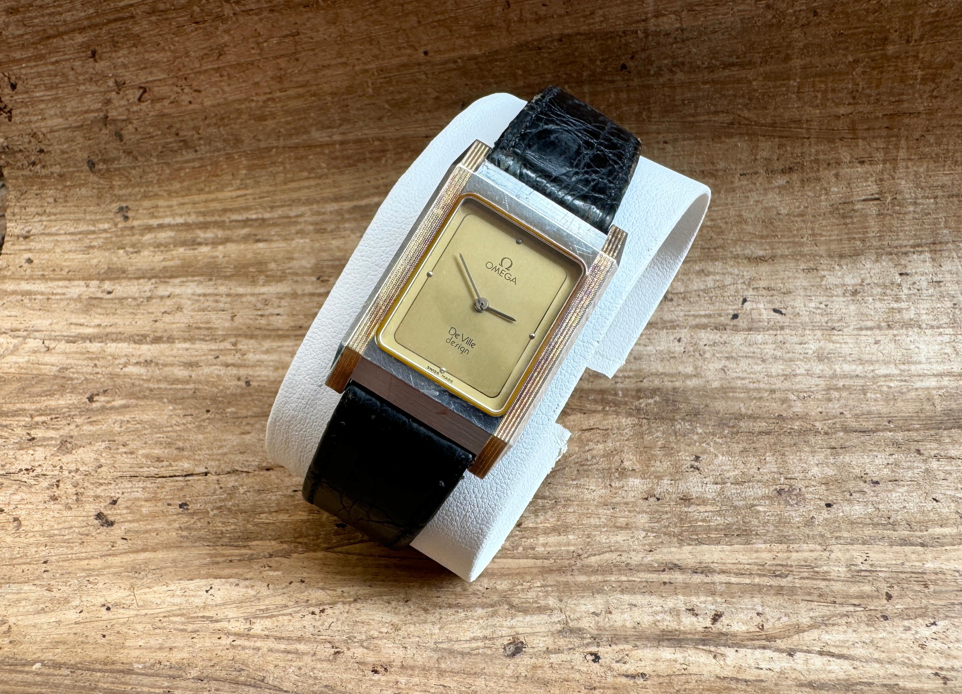 Omega De Ville Design Slim Two Tone 1387 Watch For Sale 4