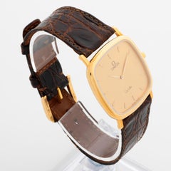 Omega De Ville , Doppelreferenz 1953378 / 3953378, 30mm Gehäuse, 18K Gelbgold.