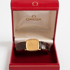 Omega De Ville Dual Wristwatch reference 1953378 / 3953378. 18K Yellow Gold.