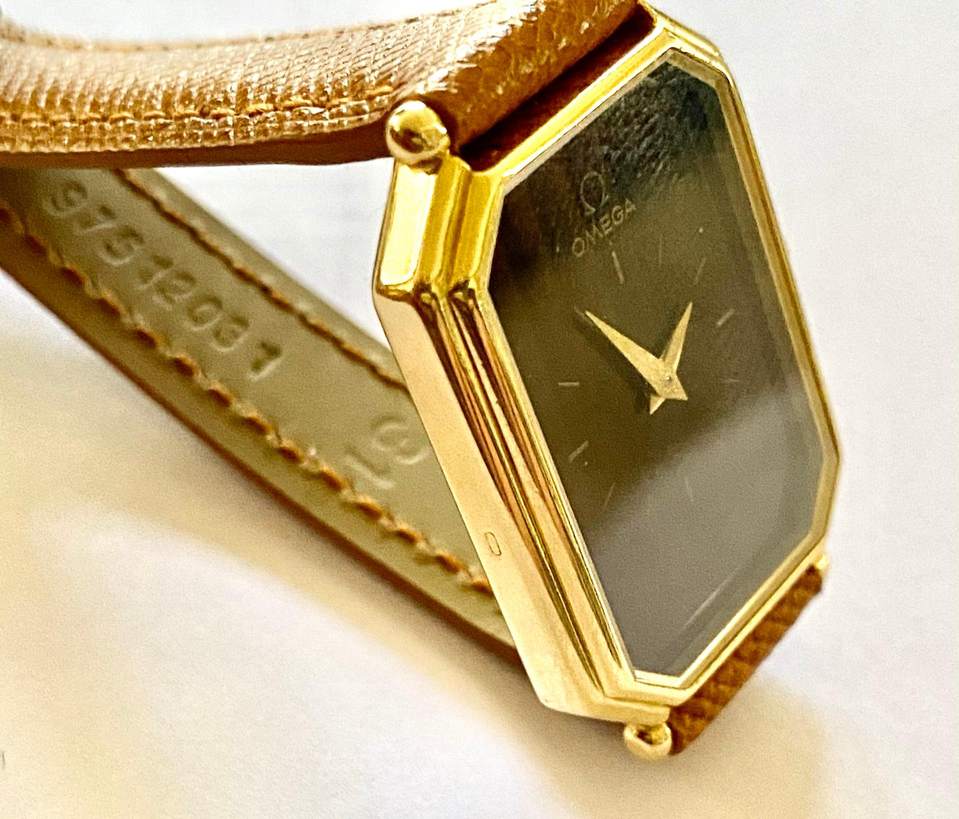 omega ladies gold watch 1980