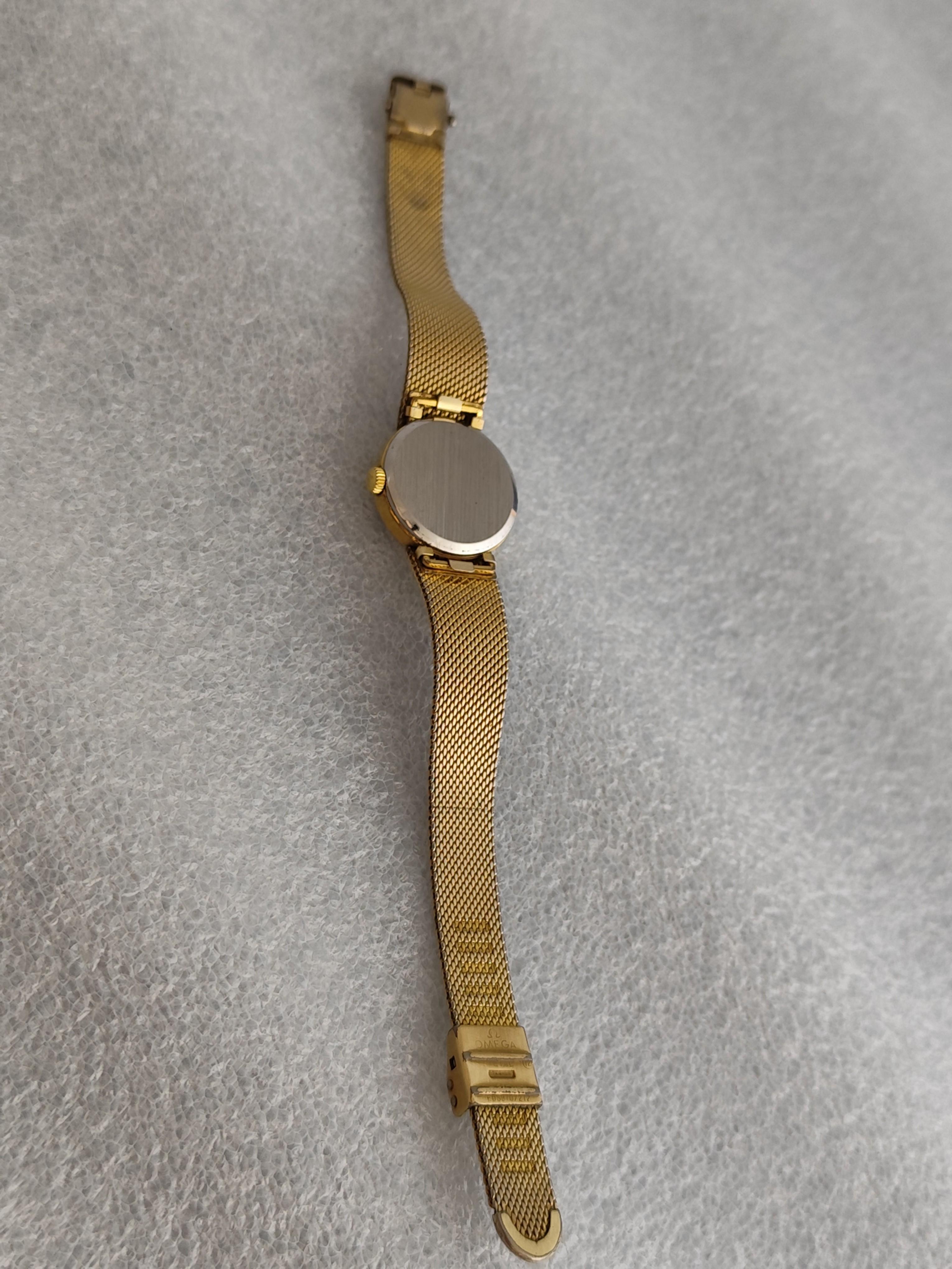 Reloj Omega De Ville chapado en oro Ref 7112075 En caja en venta 6