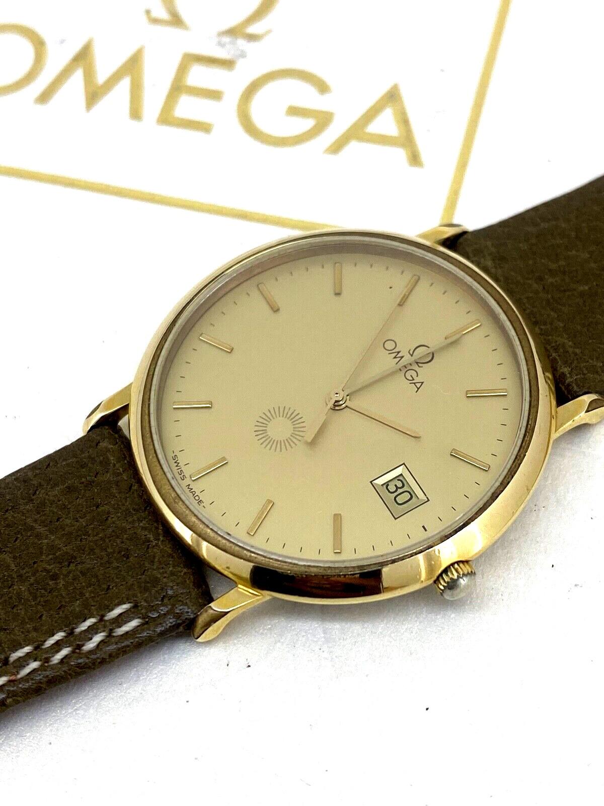 Omega De Ville Gold-Plated S/Steel Champagne 