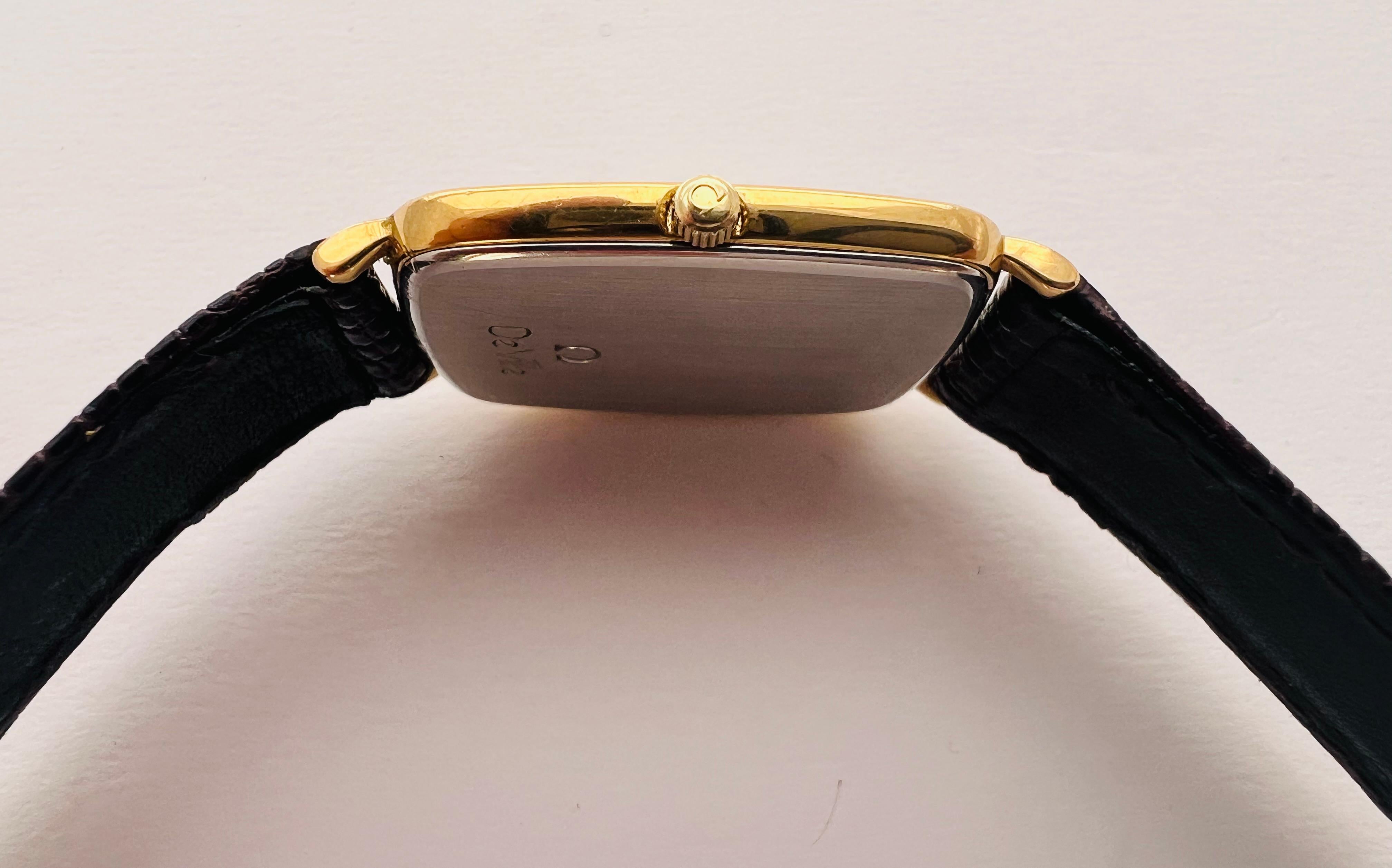 Omega De Ville Gold Plated Slim Ref 195.0076.2 Arabic Numerals Watch 5