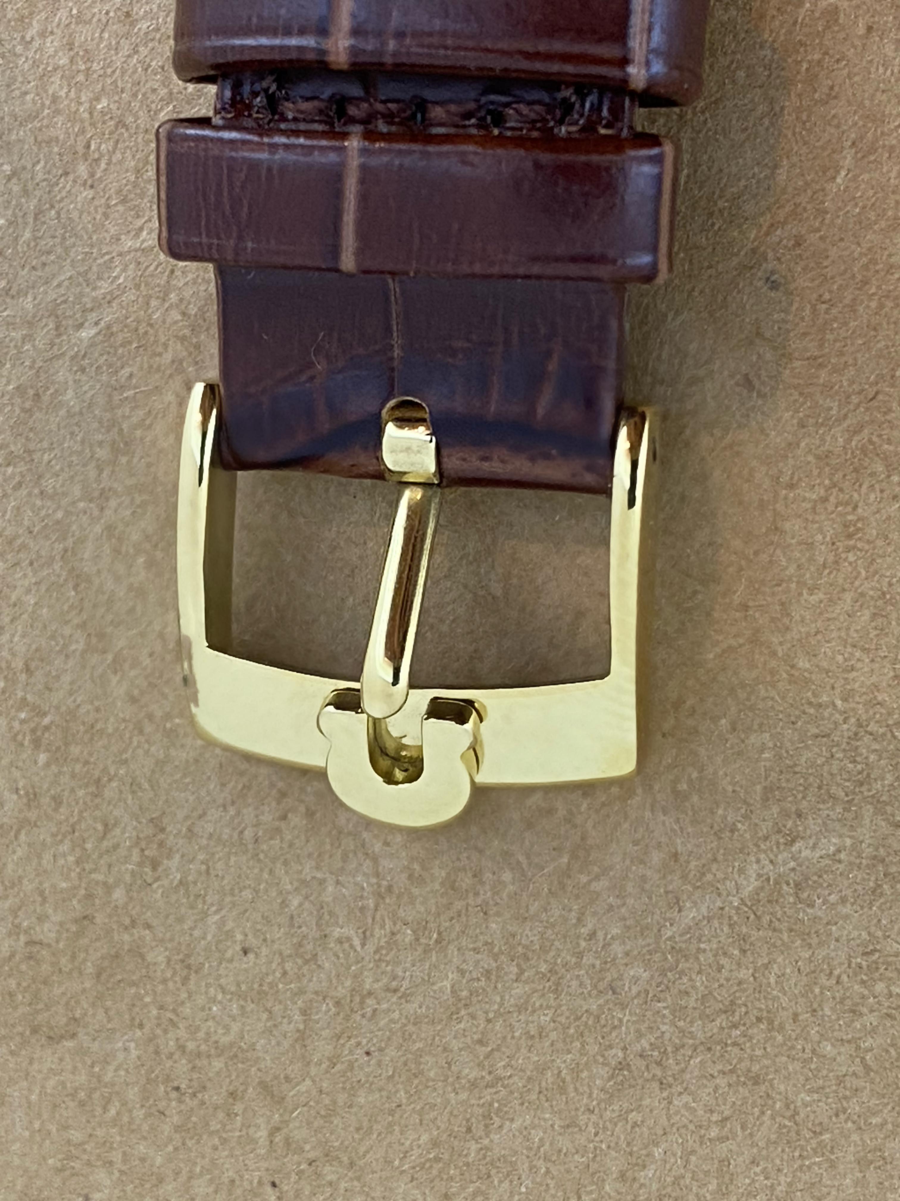 Omega De Ville Herrenuhr aus vergoldetem Stahl mit 32 mm römischen Ziffern aus Quarz, ca. 1980er Jahre im Zustand „Hervorragend“ in MELBOURNE, AU