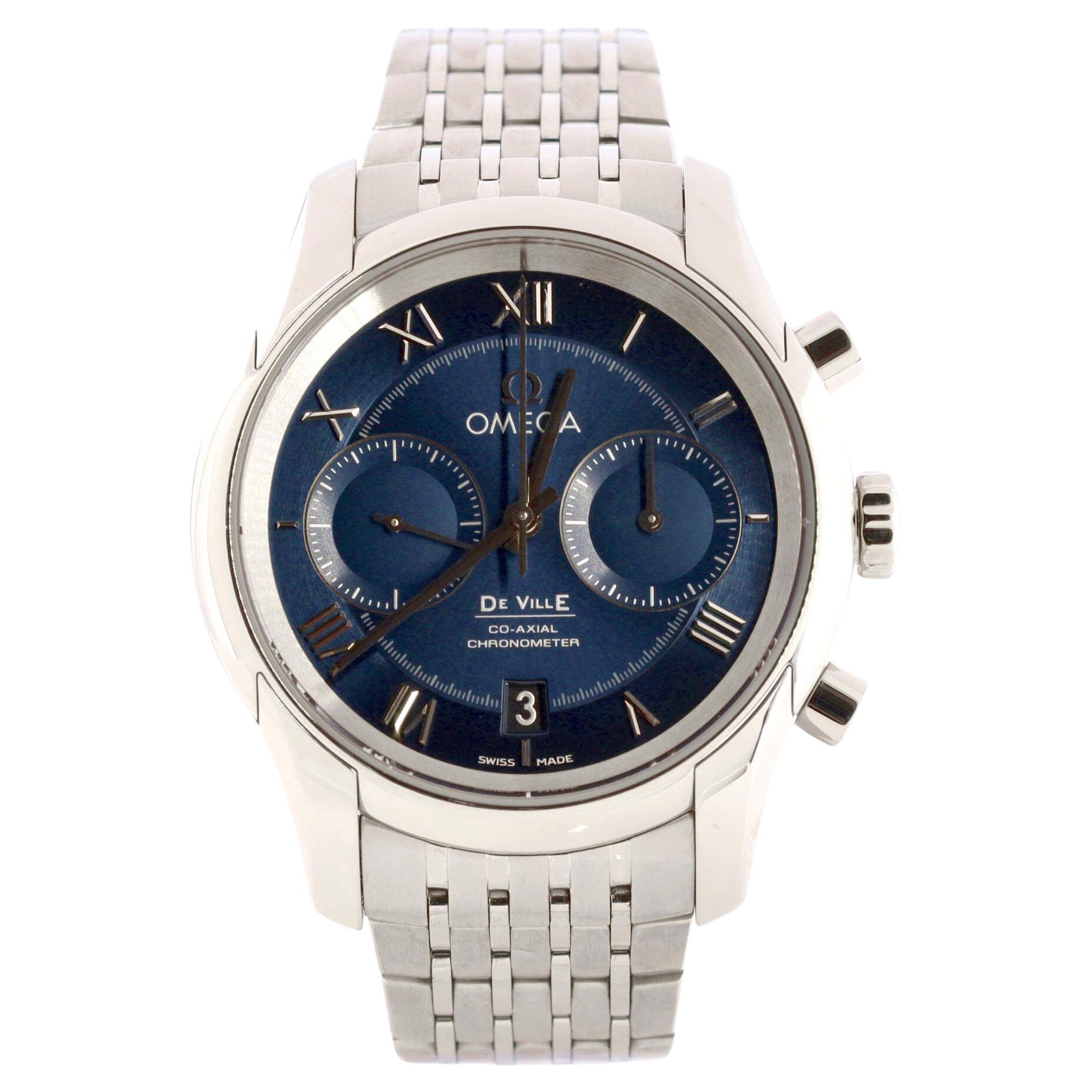 Omega De Ville Hour Vision Co-Axial Chronometer Chronograph Automatic Watch