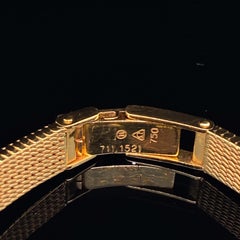 Omega De Ville Ladies 18 Karat Yellow Gold Lapis Lazuli Manual Wind Wristwatch