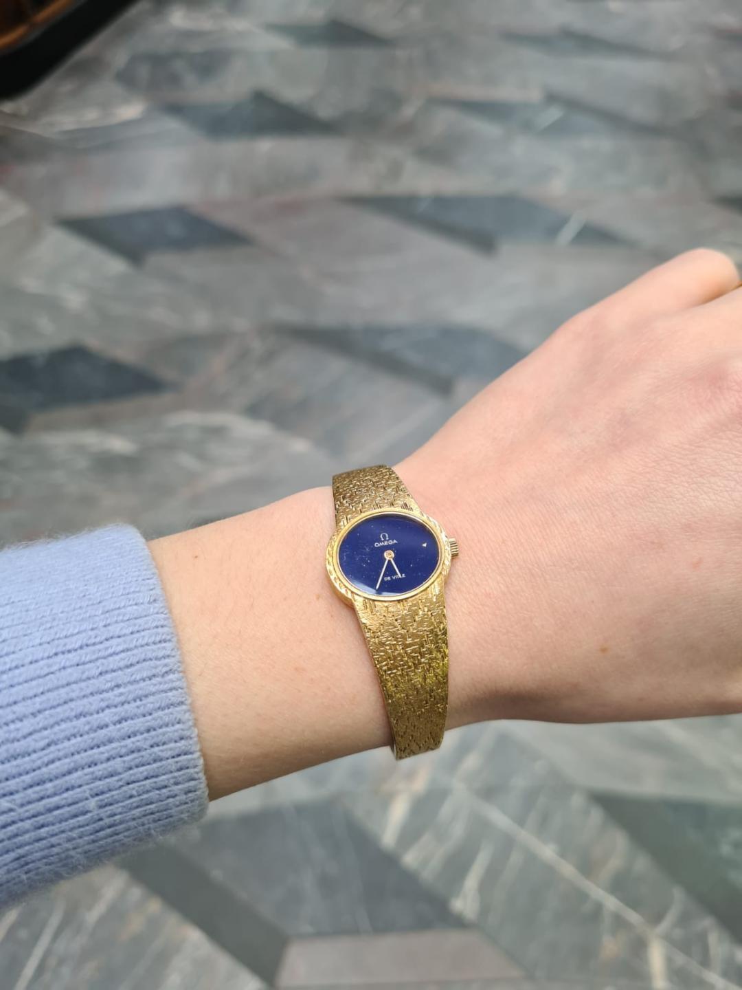 omega damenuhr gold 750 alt handaufzug
