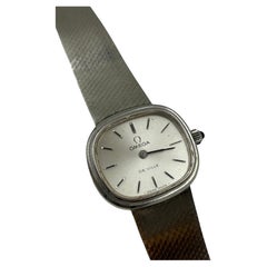 Omega De Ville Damenarmbanduhr mit originalem Gitterarmband, Swiss Made, CIRCA