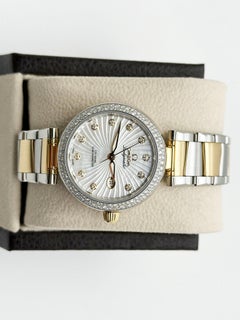 Omega De Ville Ladymatic 425.25.34.20.55.002 MOP Diamonds 18K Yellow Gold Steel