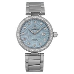 Omega De Ville Ladymatic Blue MOP Diamond Dial Ladies Watch 425.35.34.20.57.002