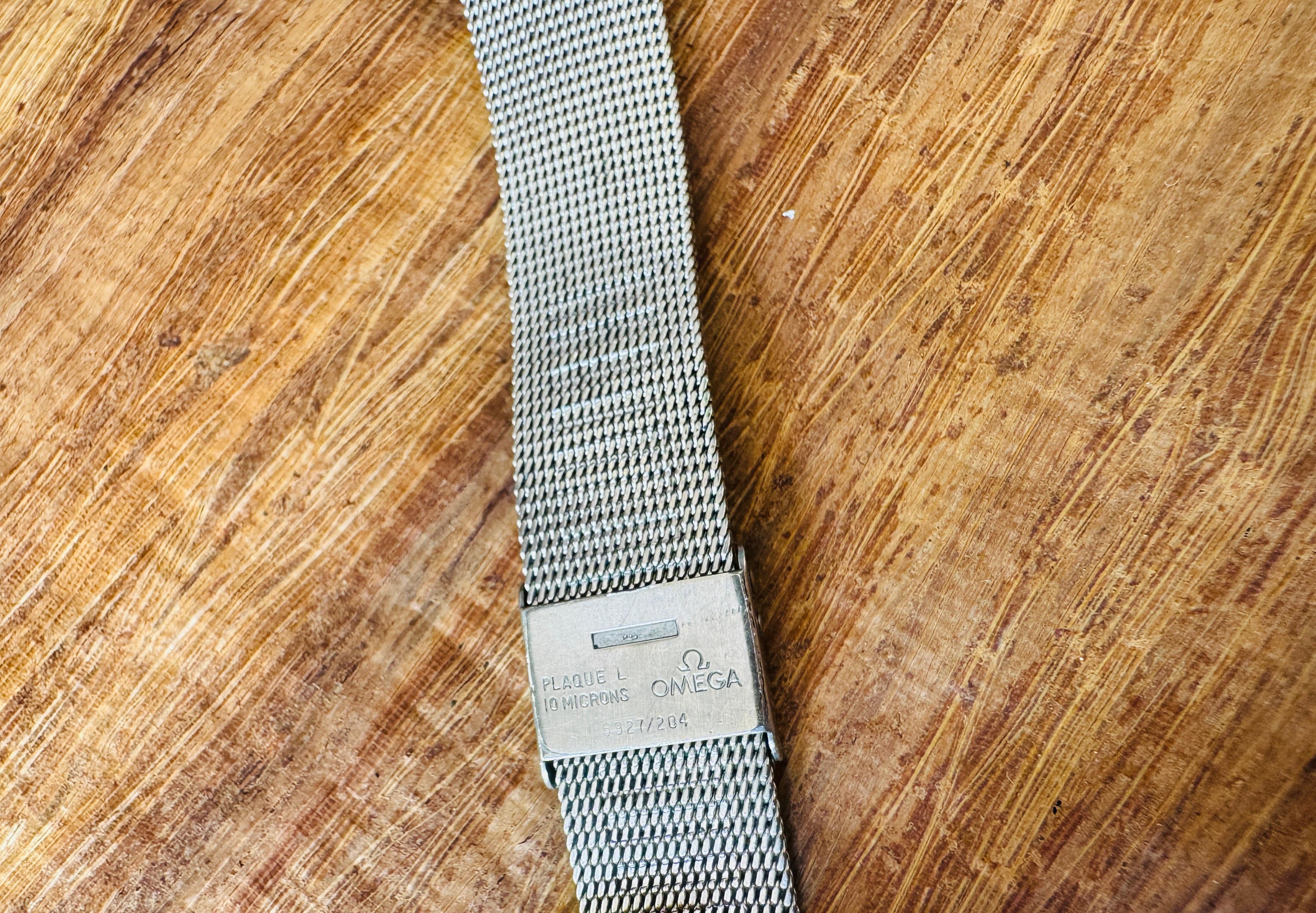 Omega De Ville Manual Winding Steel Mesh Bracelet Watch For Sale 2