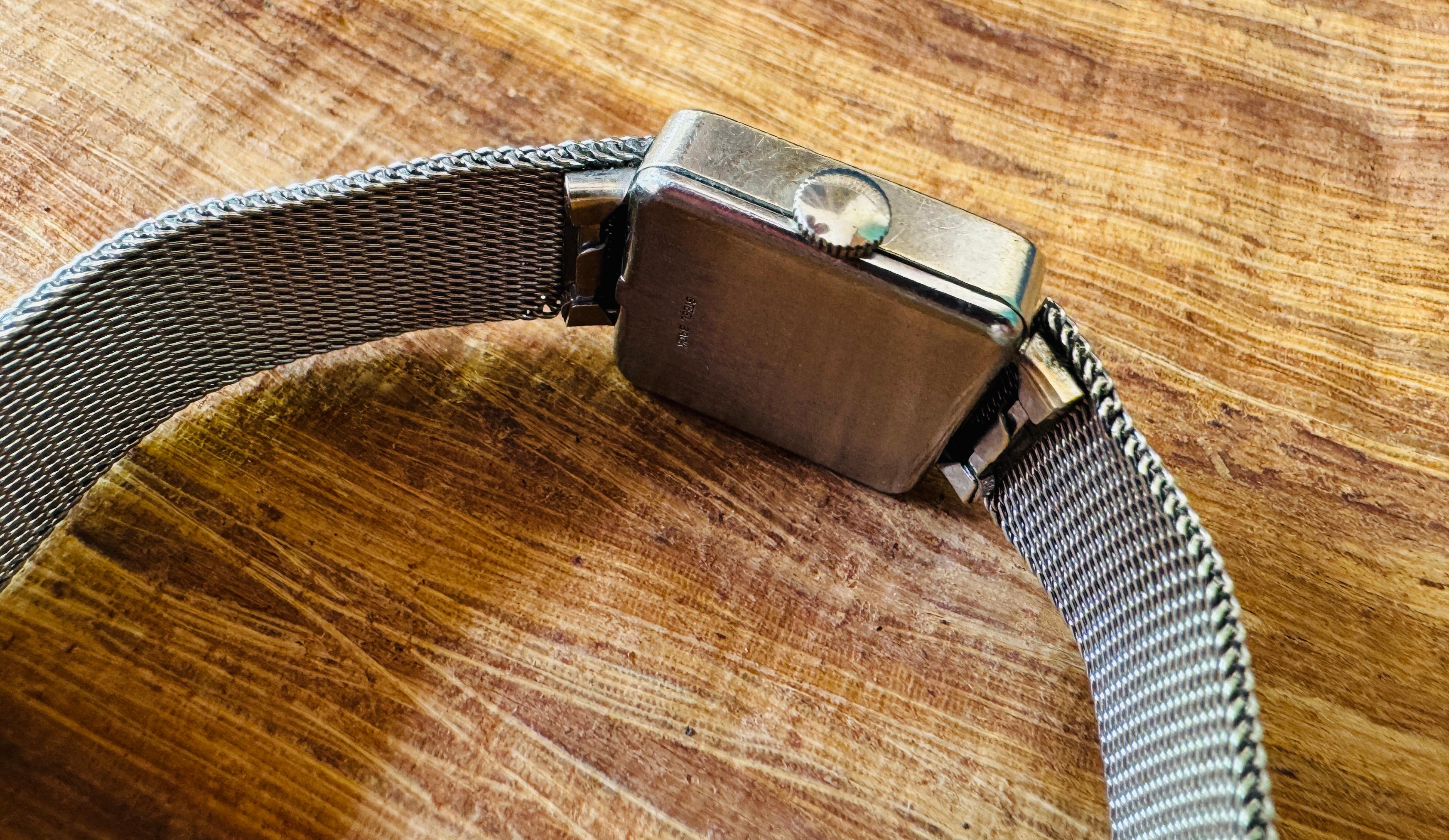Omega De Ville Manual Winding Steel Mesh Bracelet Watch For Sale 4