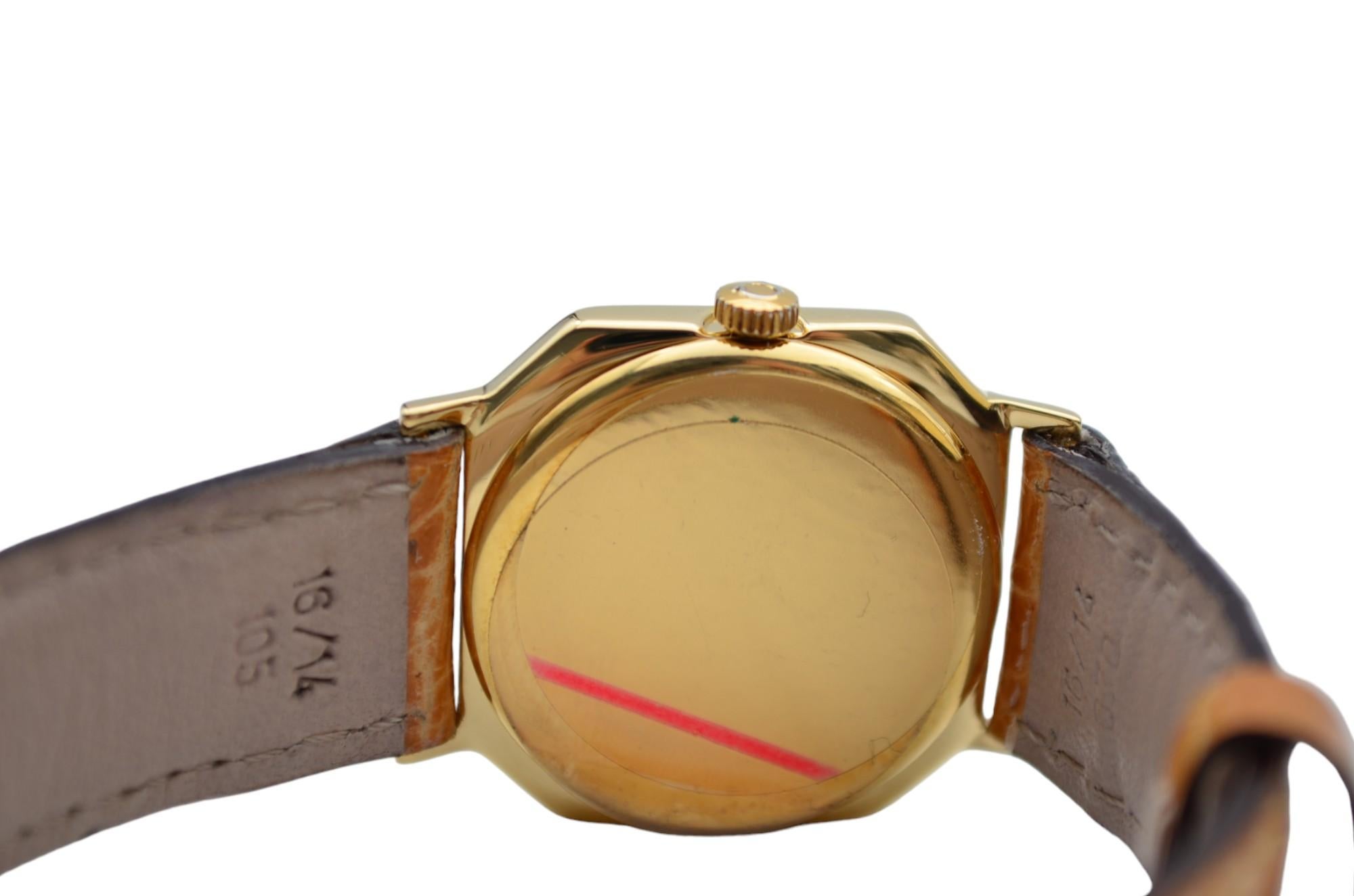 Omega De Ville Mechanical Vintage 18K Yellow Gold 25x25mm Ref: 1110 3