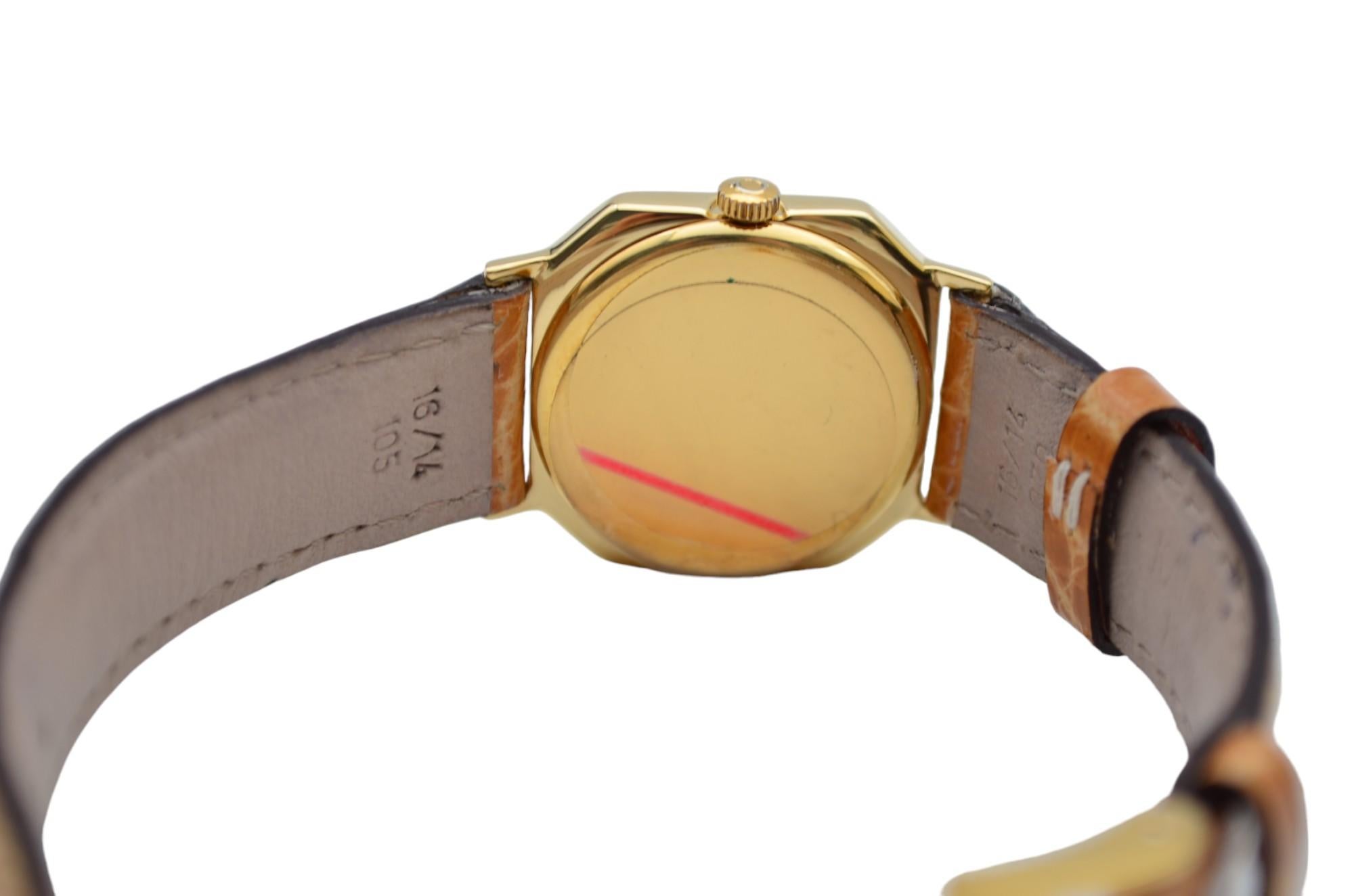 Omega De Ville Mechanical Vintage 18K Yellow Gold 25x25mm Ref: 1110 6