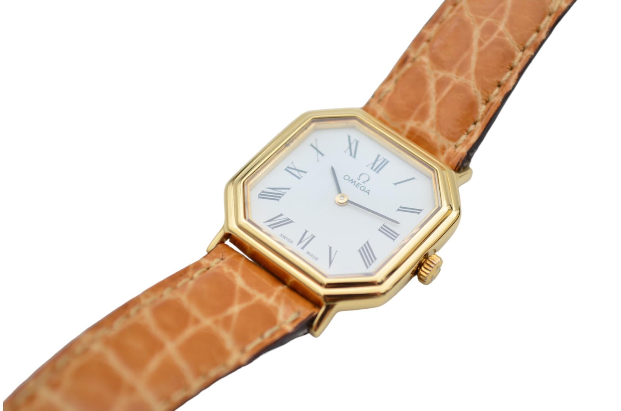 Omega De Ville Mechanical Vintage 18K Yellow Gold 25x25mm Ref: 1110 9