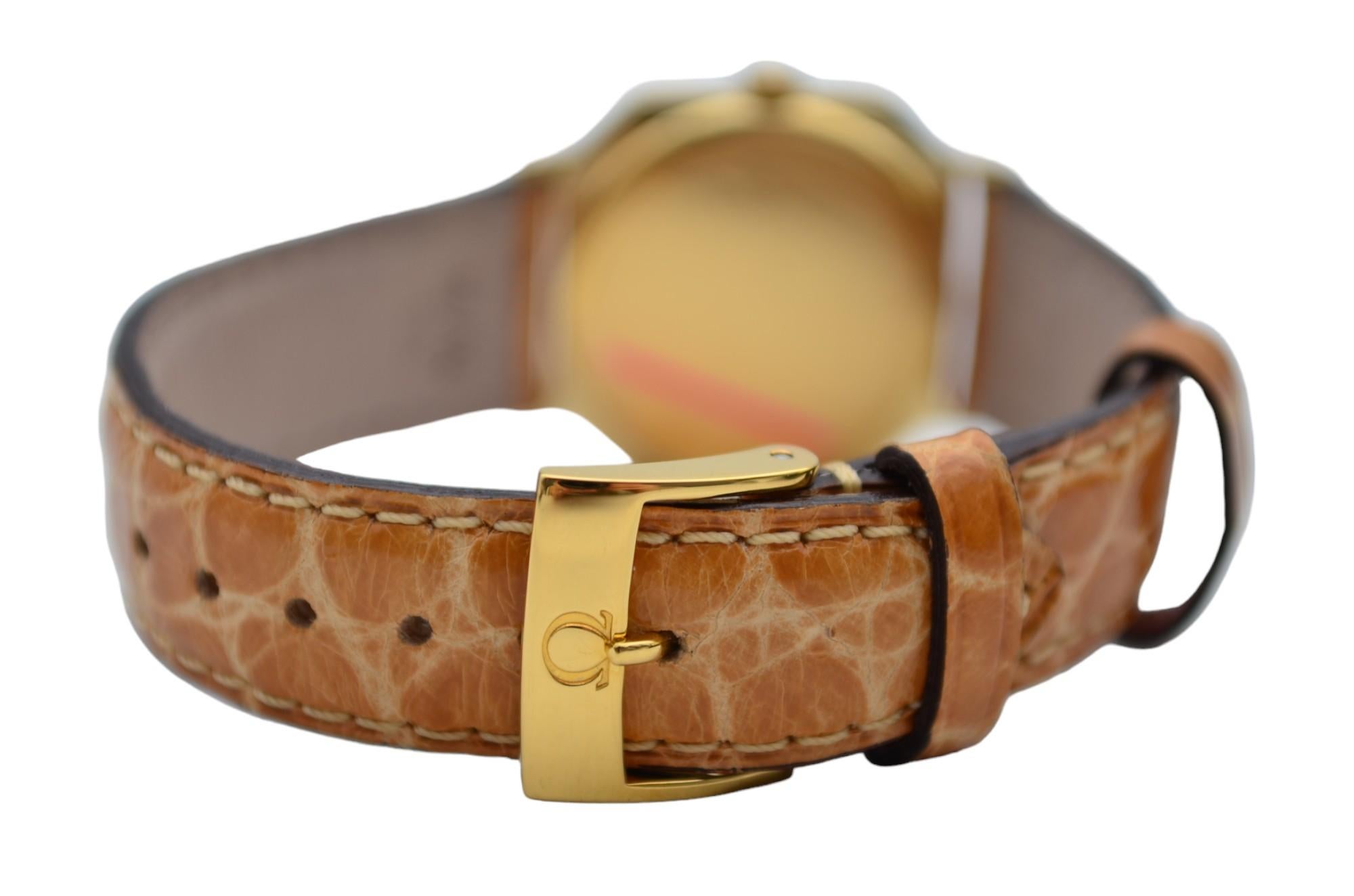 Omega De Ville Mechanical Vintage 18K Yellow Gold 25x25mm Ref: 1110 2