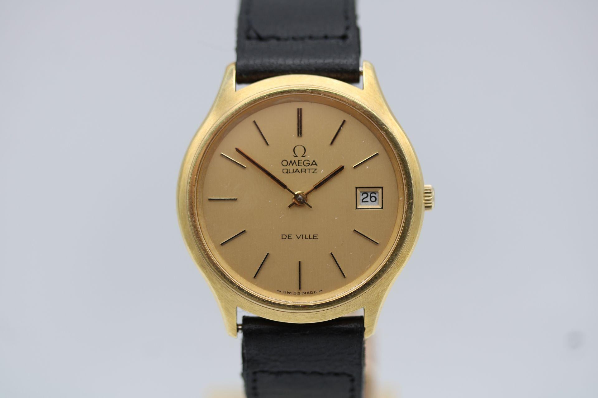 The Omega De Ville Mega Quartz is a lovely looking timepiece, produced in the 1970’s. From back in the day when Omega tried to take on the Japanese watch maker entering the market with cheaper quartz battery powered watches. This was one of the