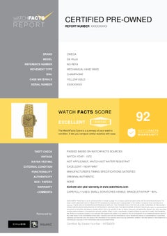 Omega De Ville No-Ref#, Champagne Dial, Certified and Warranty