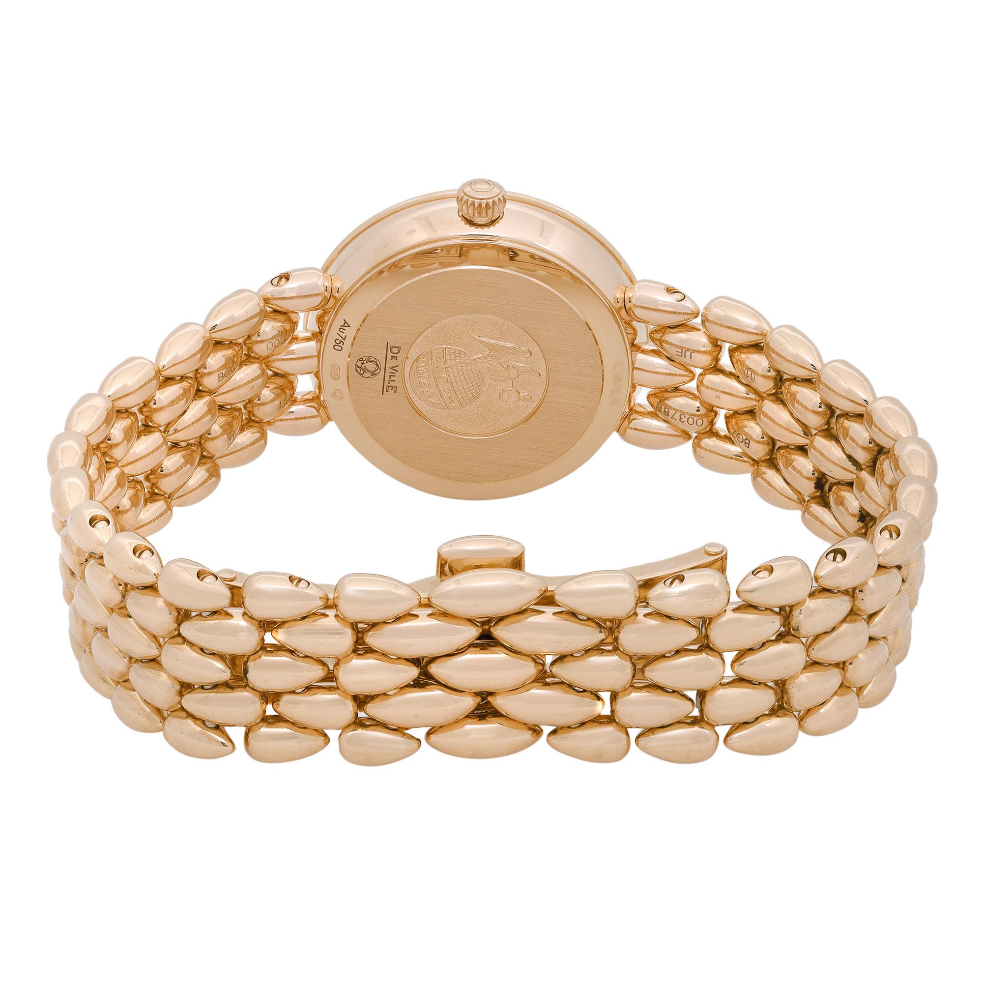 omega deville rose gold