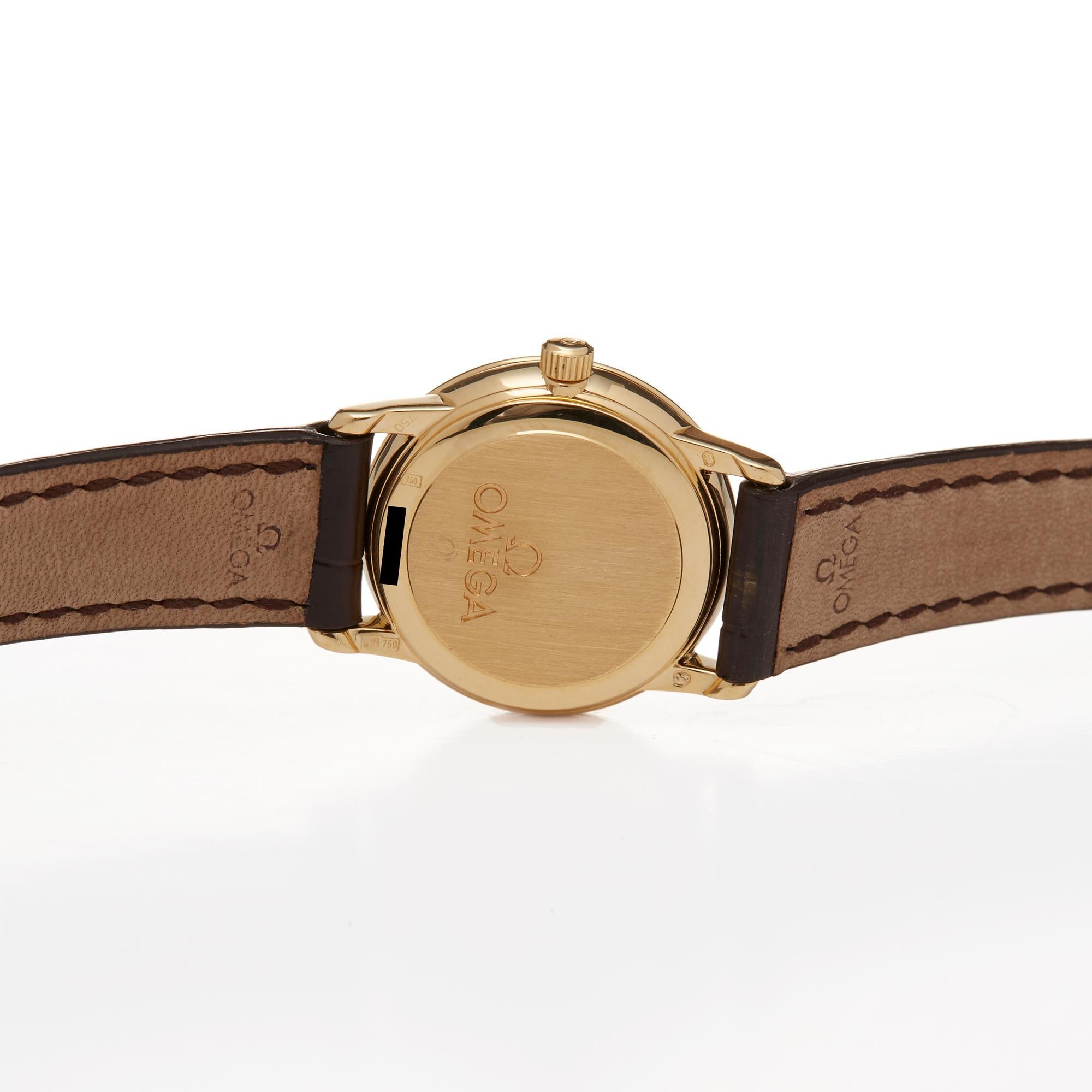 Omega De Ville Prestige 18k Yellow Gold 46707102 Wristwatch 2