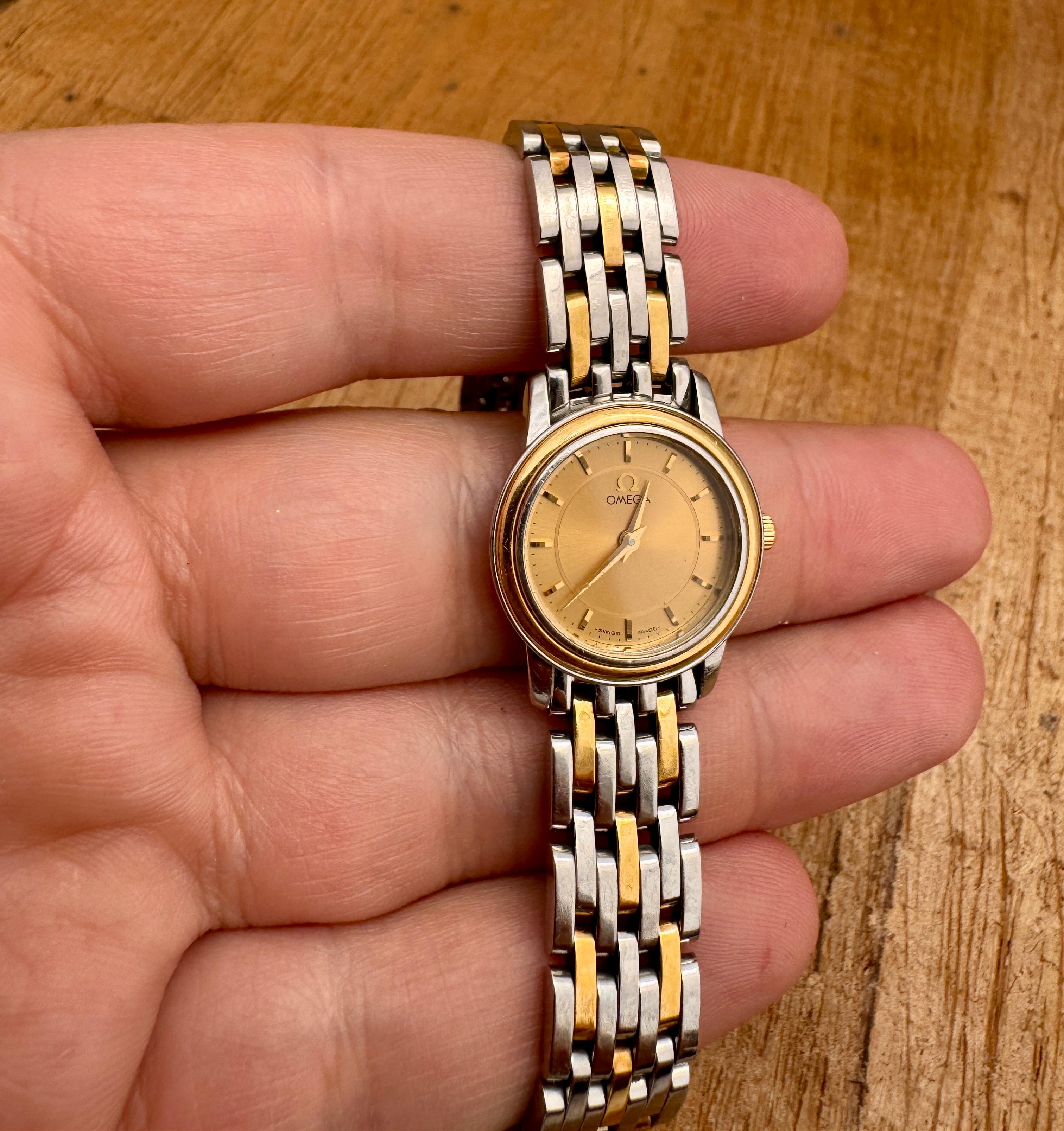 Reloj Omega De Ville Prestige 5951055 Acero/18K Oro Señoras En Caja Original en venta 6