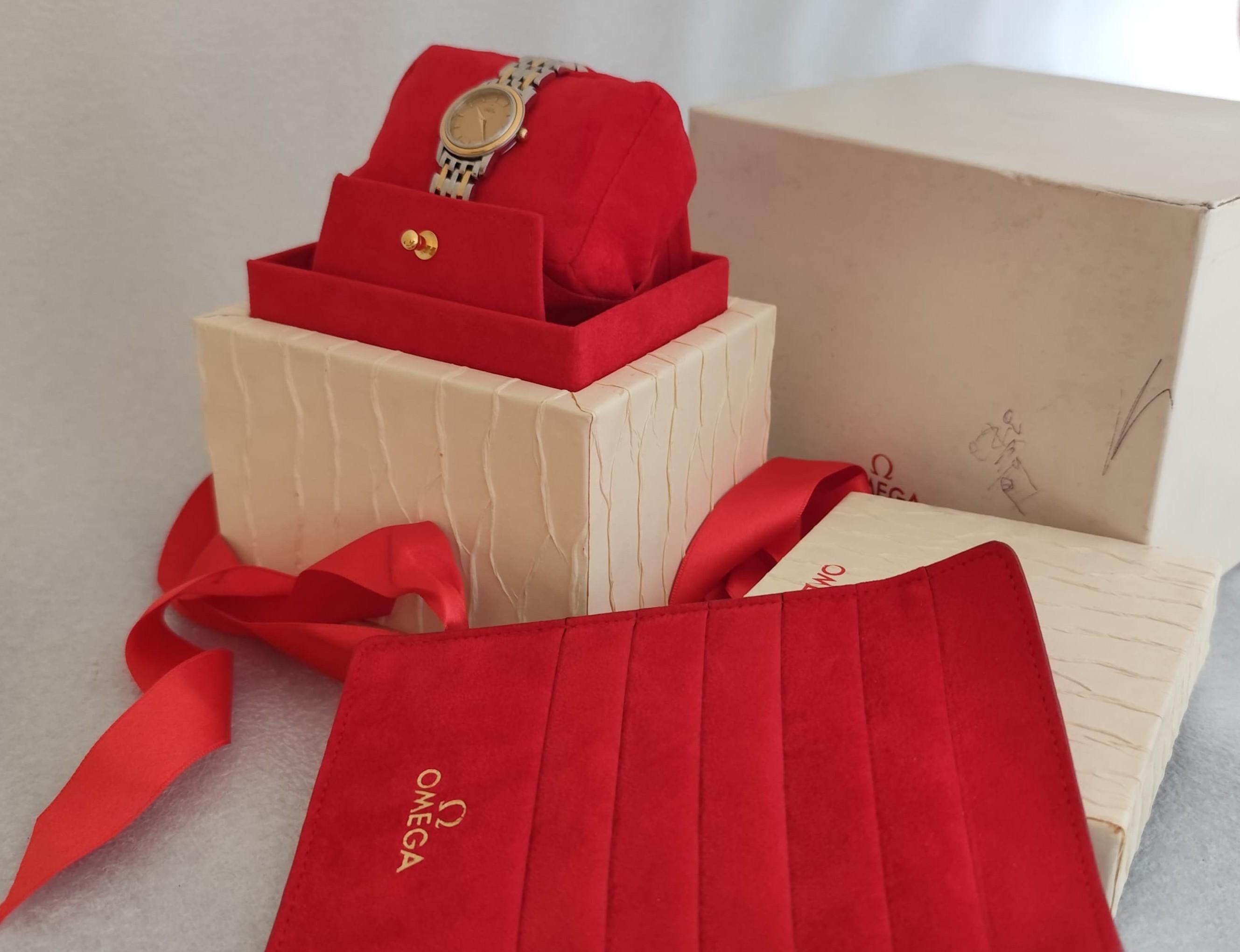 Reloj Omega De Ville Prestige 5951055 Acero/18K Oro Señoras En Caja Original en venta 9