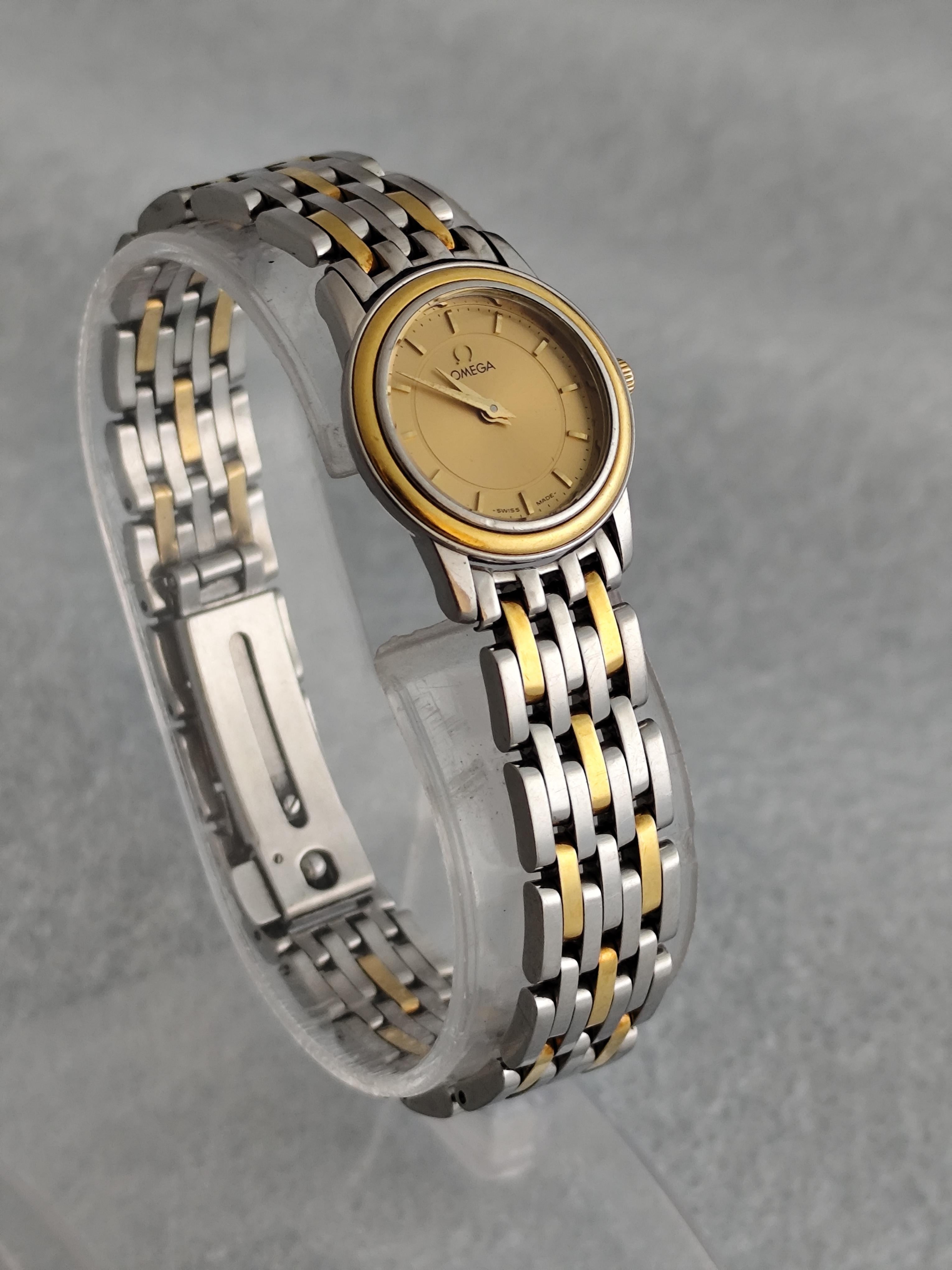 Reloj Omega De Ville Prestige 5951055 Acero/18K Oro Señoras En Caja Original en venta 4