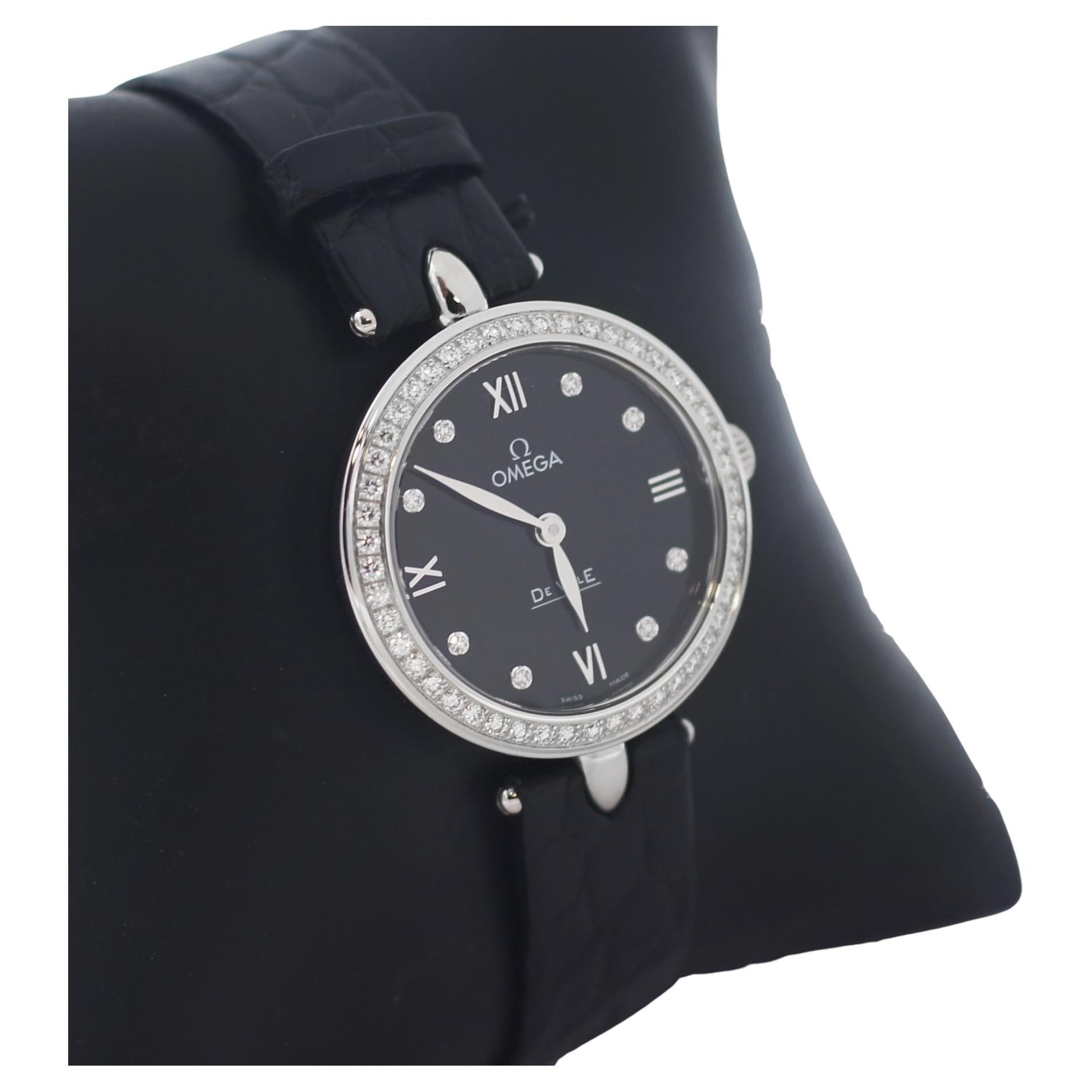 Omega De Ville Prestige Diamond Watch For Sale